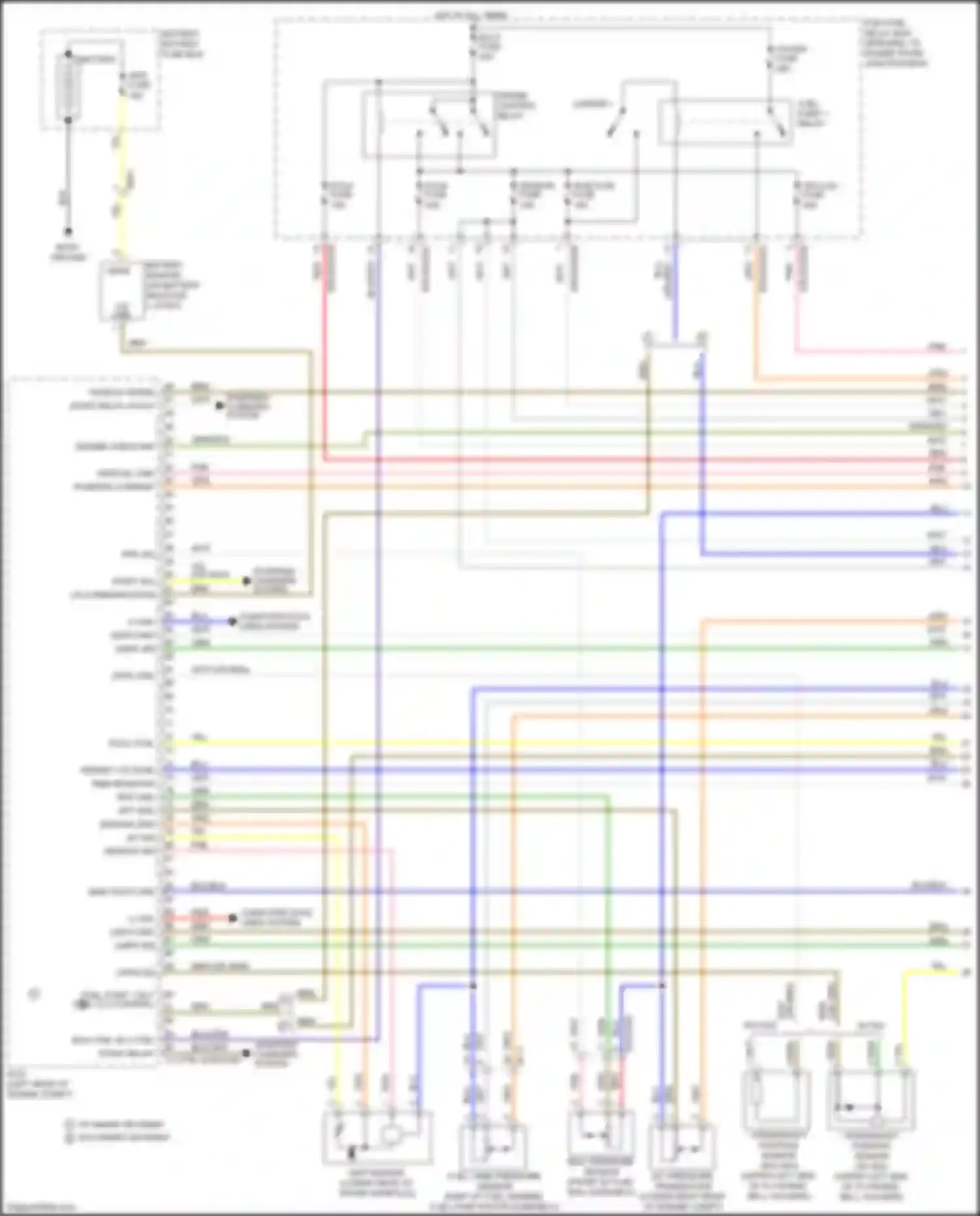 Wiring diagram battery sensor for Kia Rio III facelift (2015-2017) (3 of 4)
