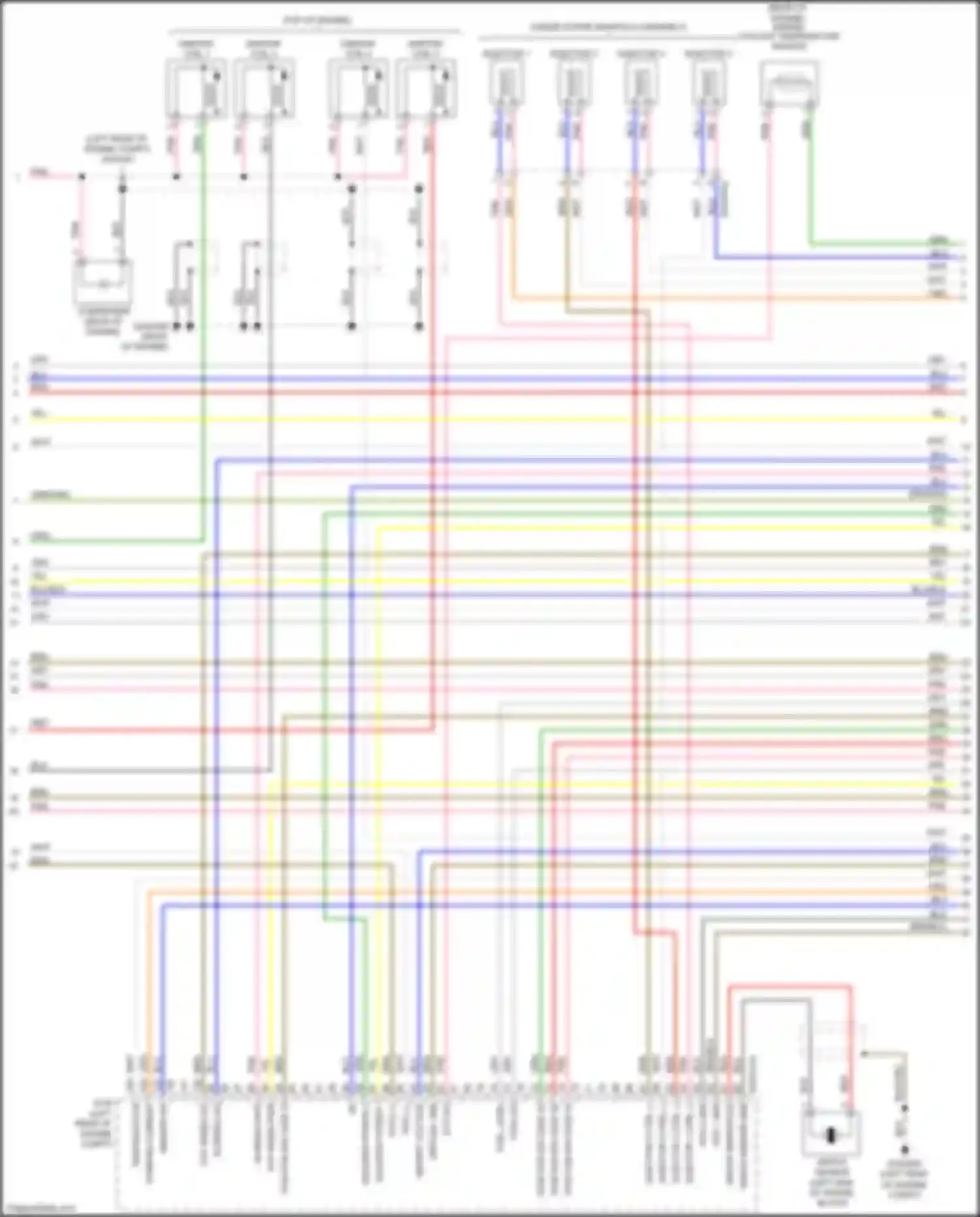 Wiring diagram blk/org for Kia Rio III facelift (2015-2017) (38 of 43)