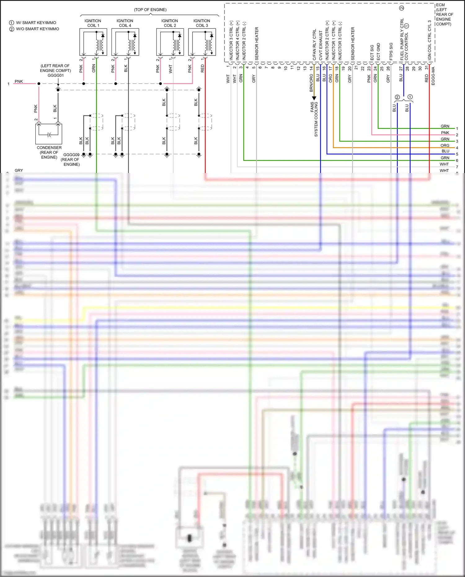 Wiring diagram clutch switch for Kia Rio III facelift (2015-2017) (3 of 3)