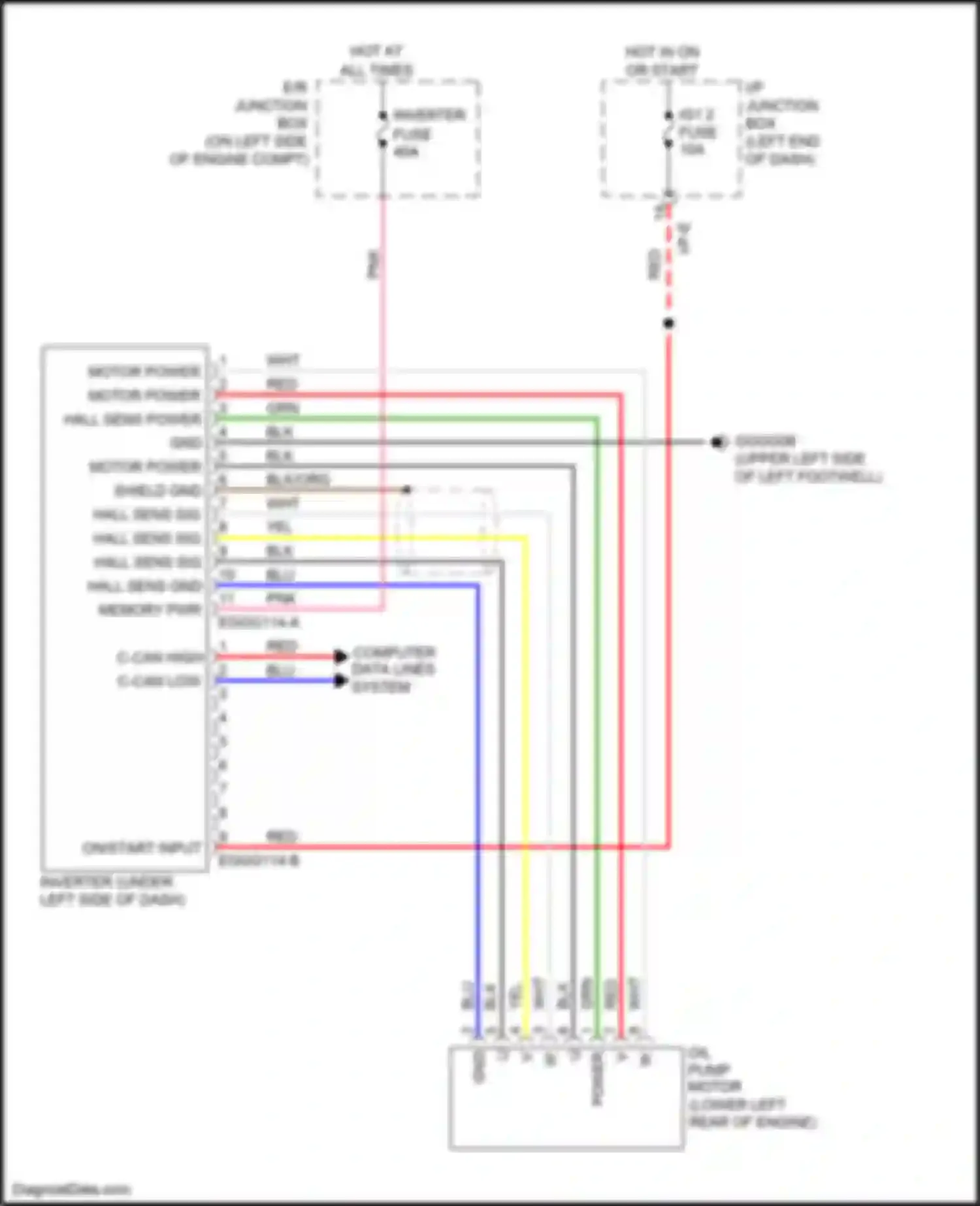 Wiring diagram computer data lines system for Kia Rio III facelift (2015-2017) (41 of 45)