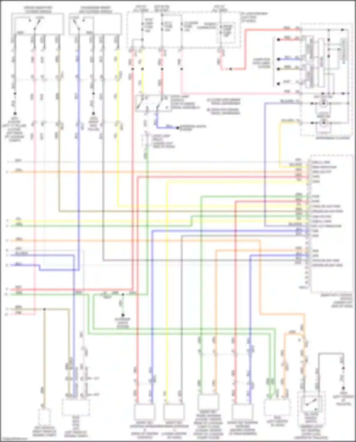Wiring diagram computer data lines system for Kia Rio III facelift (2015-2017) (20 of 45)