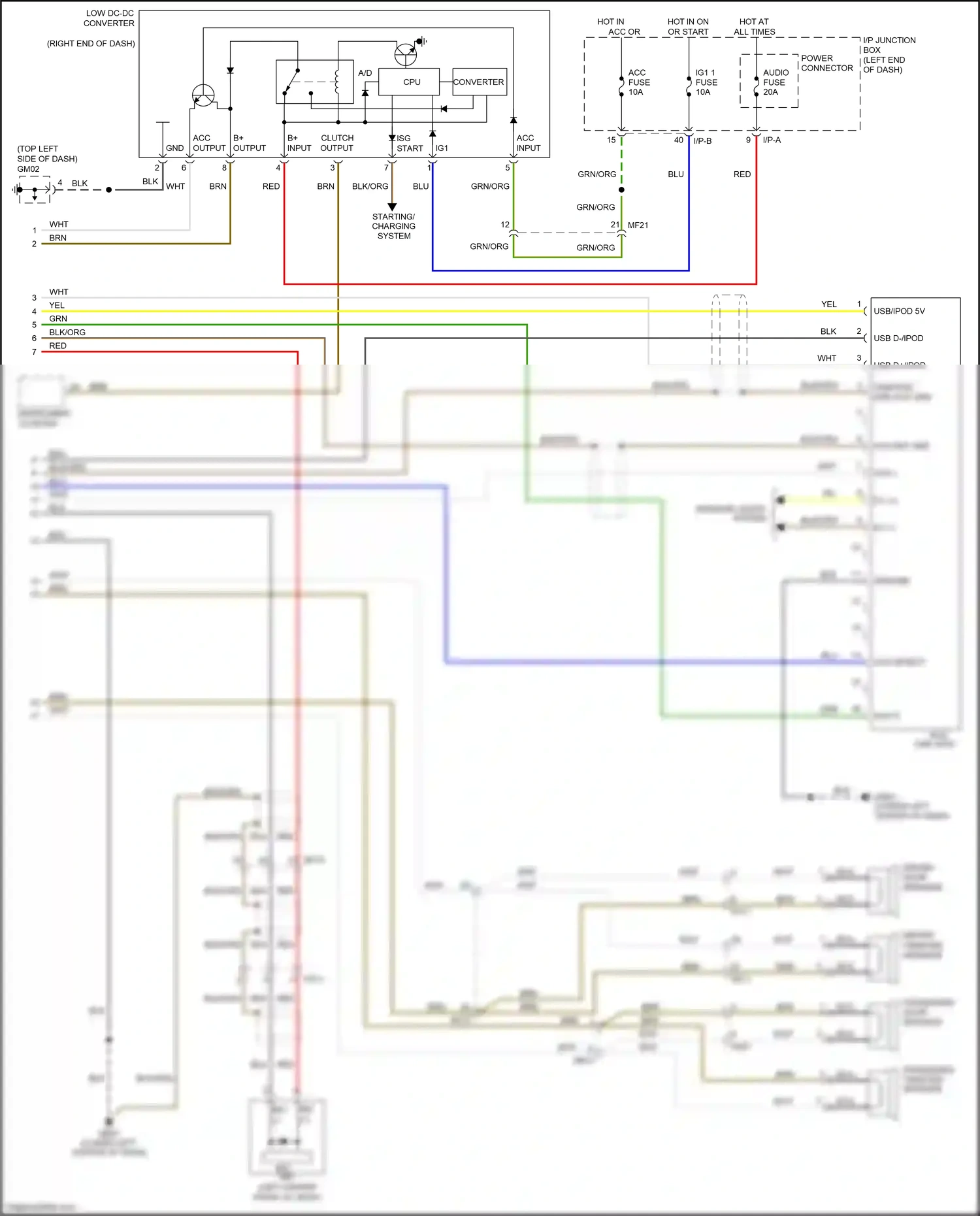 Kia Rio III facelift (2015-2017) driver tweeter speaker wiring diagram  (3 of 4)