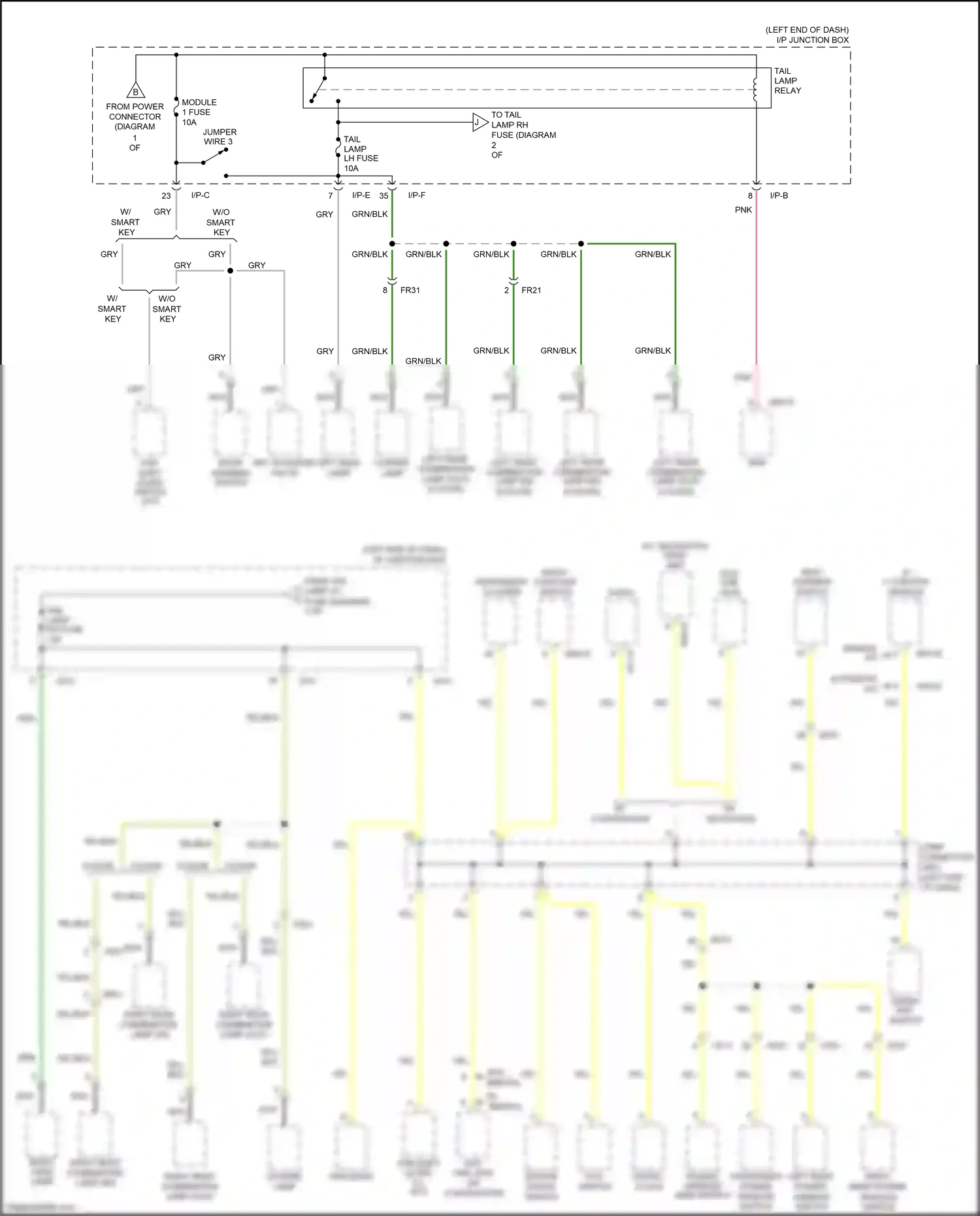 Wiring diagram eco switch for Kia Rio III facelift (2015-2017) (6 of 6)