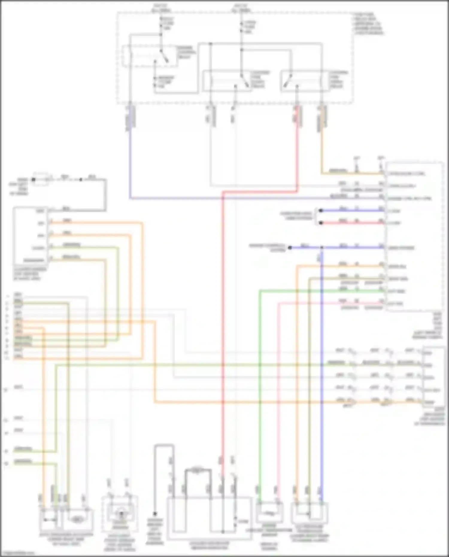 Wiring diagram engine control relay for Kia Rio III facelift (2015-2017) (1 of 6)