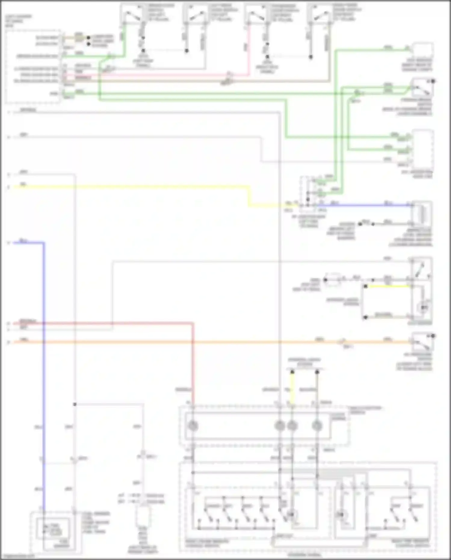Wiring diagram esc module for Kia Rio III facelift (2015-2017) (3 of 5)