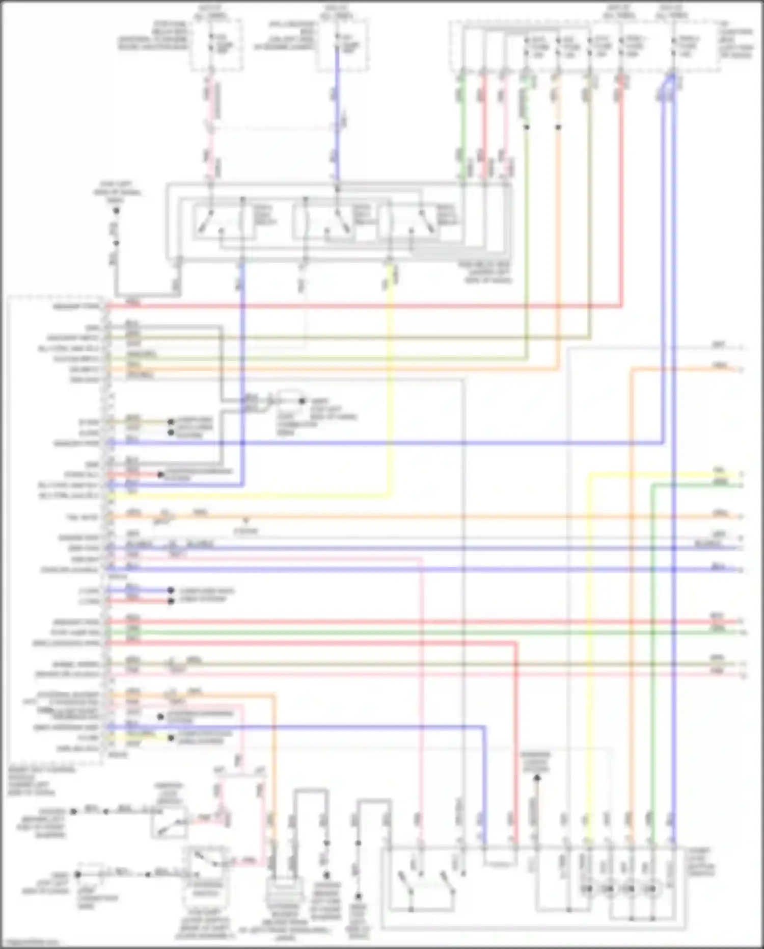 Wiring diagram external buzzer p position sw ign lk sw start feedback sig for Kia Rio III facelift (2015-2017) (1 of 1)