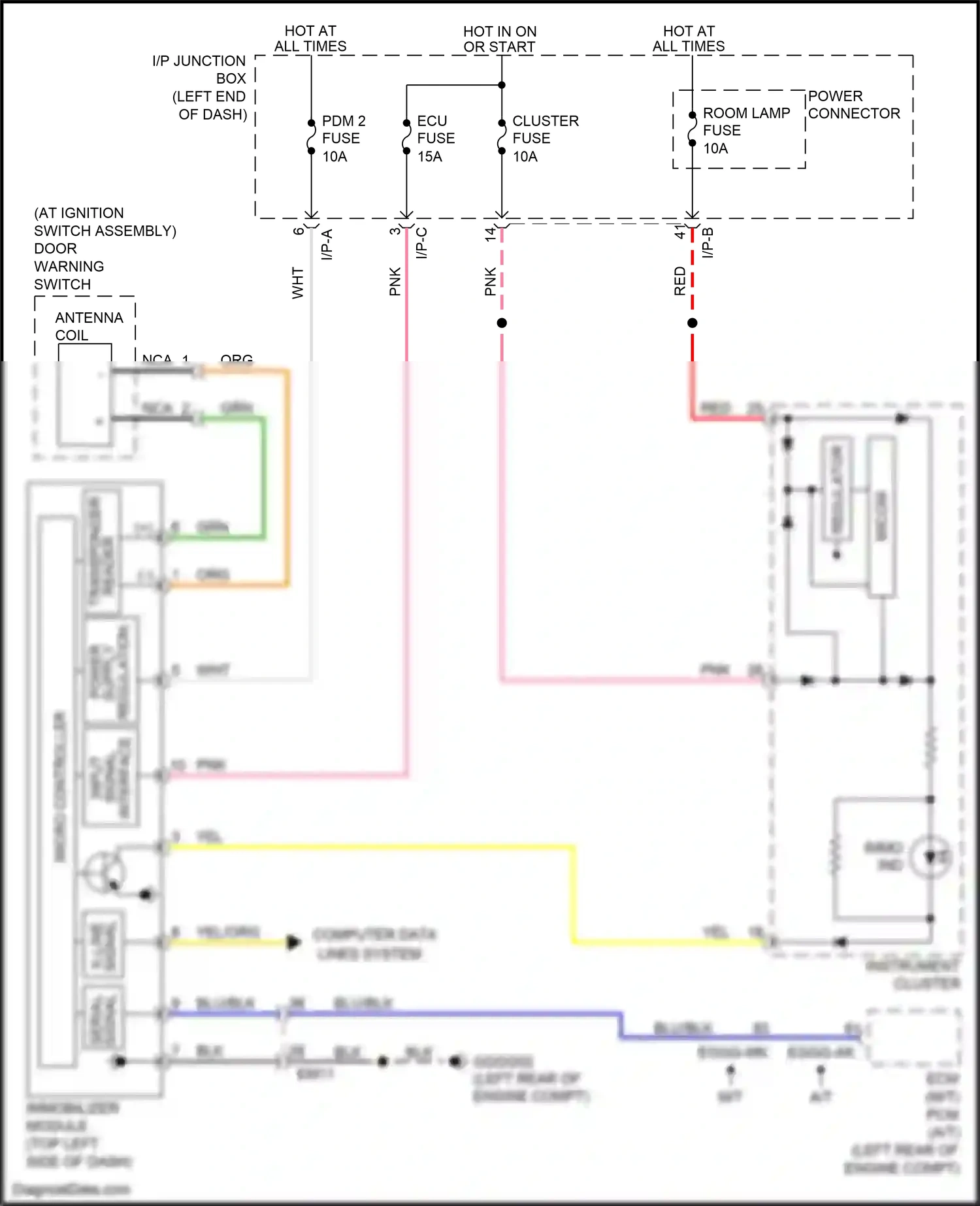 Wiring diagram grn for Kia Rio III facelift (2015-2017) (38 of 81)