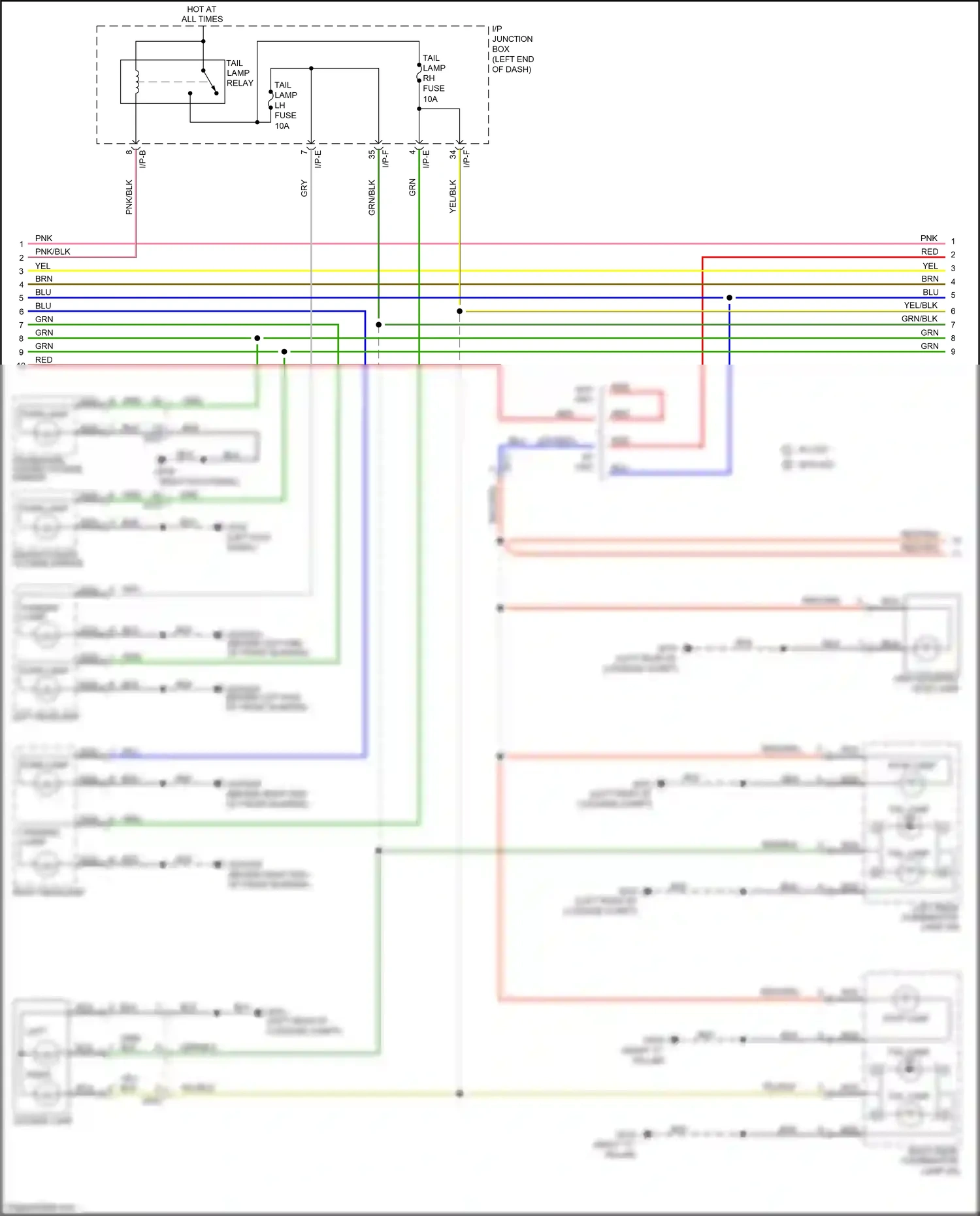 Wiring diagram grn for Kia Rio III facelift (2015-2017) (47 of 81)