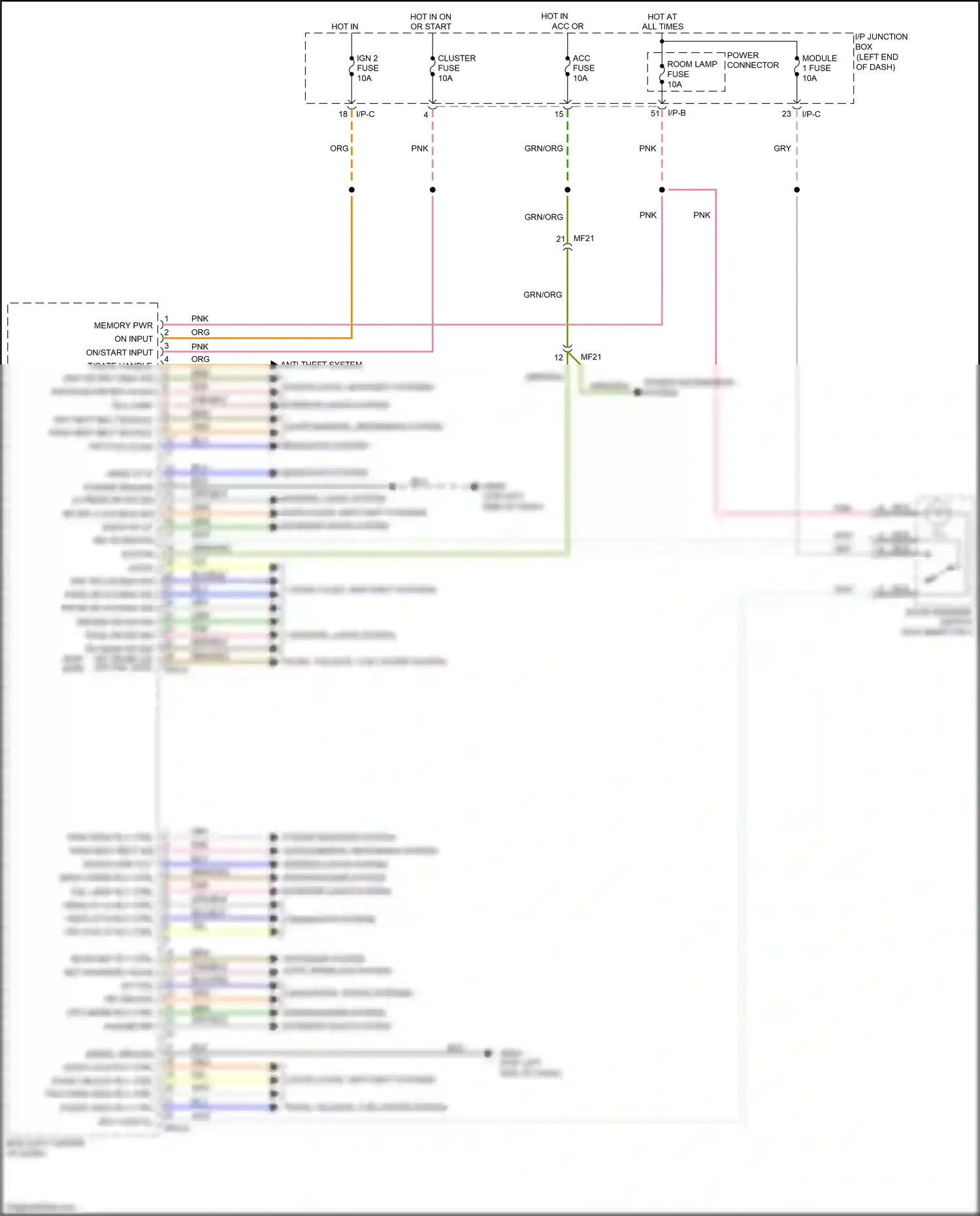 Wiring diagram gry for Kia Rio III facelift (2015-2017) (31 of 65)