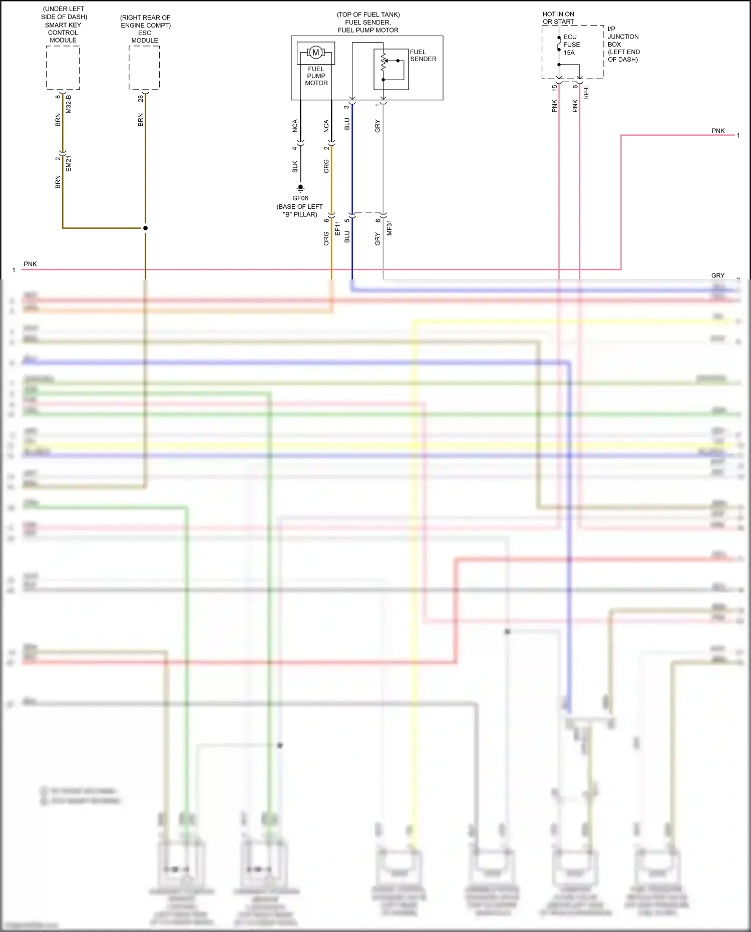 Wiring diagram gry for Kia Rio III facelift (2015-2017) (63 of 65)