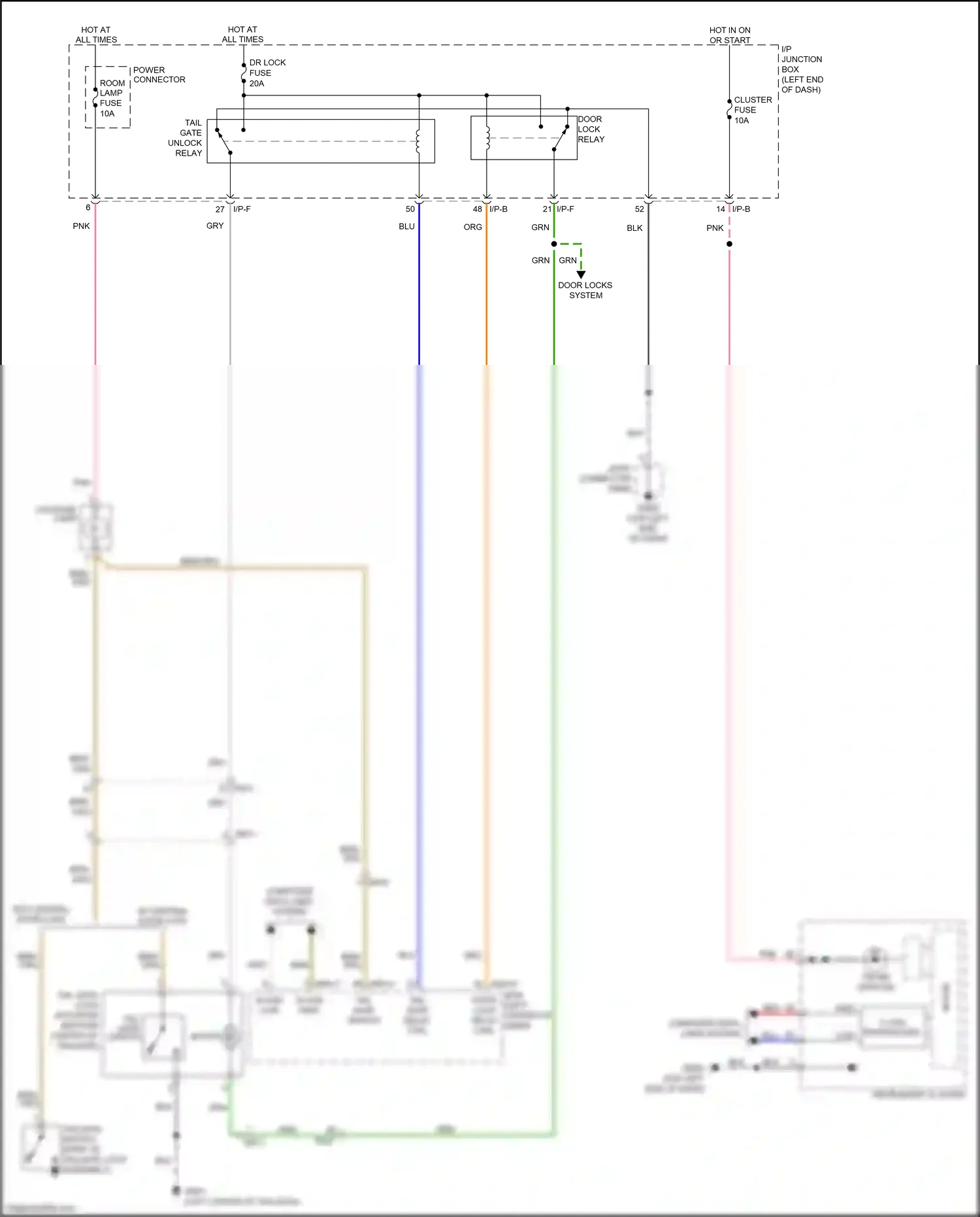 Wiring diagram i/p-b for Kia Rio III facelift (2015-2017) (30 of 55)