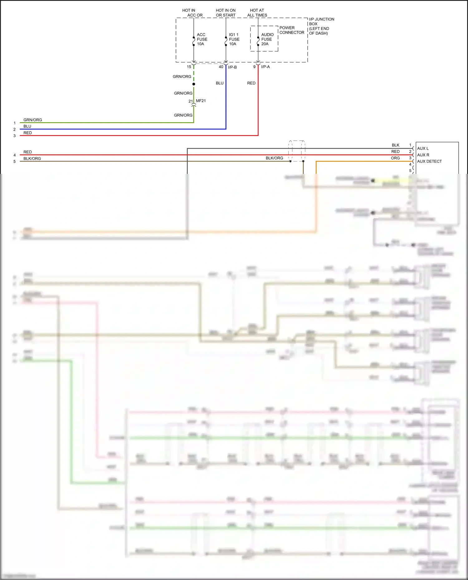 Kia Rio III facelift (2015-2017) i/p junction box wiring diagram  (58 of 72)