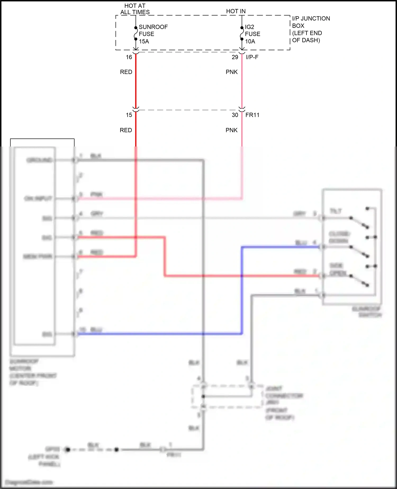 Kia Rio III facelift (2015-2017) i/p junction box wiring diagram  (38 of 72)
