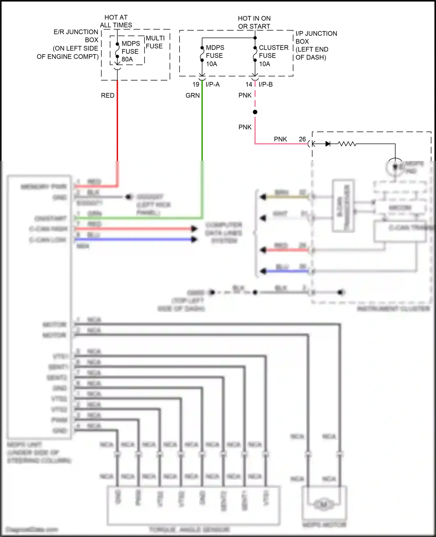 Kia Rio III facelift (2015-2017) memory pwr wiring diagram  (3 of 5)