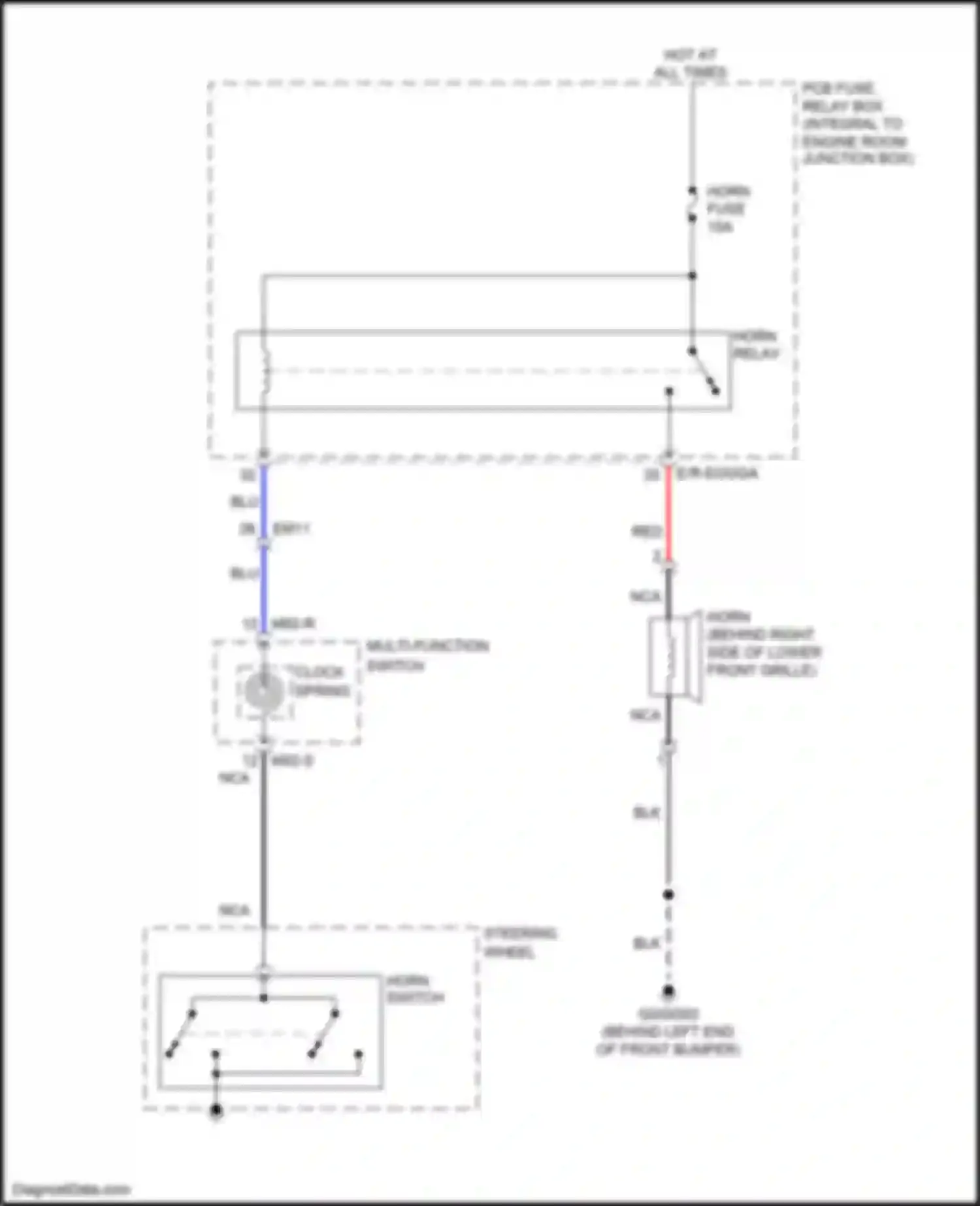 Wiring diagram multi- function switch for Kia Rio III facelift (2015-2017) (6 of 24)