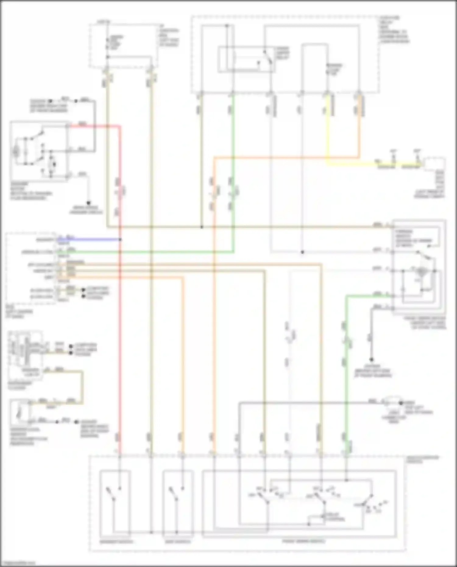 Wiring diagram multi- function switch for Kia Rio III facelift (2015-2017) (4 of 24)