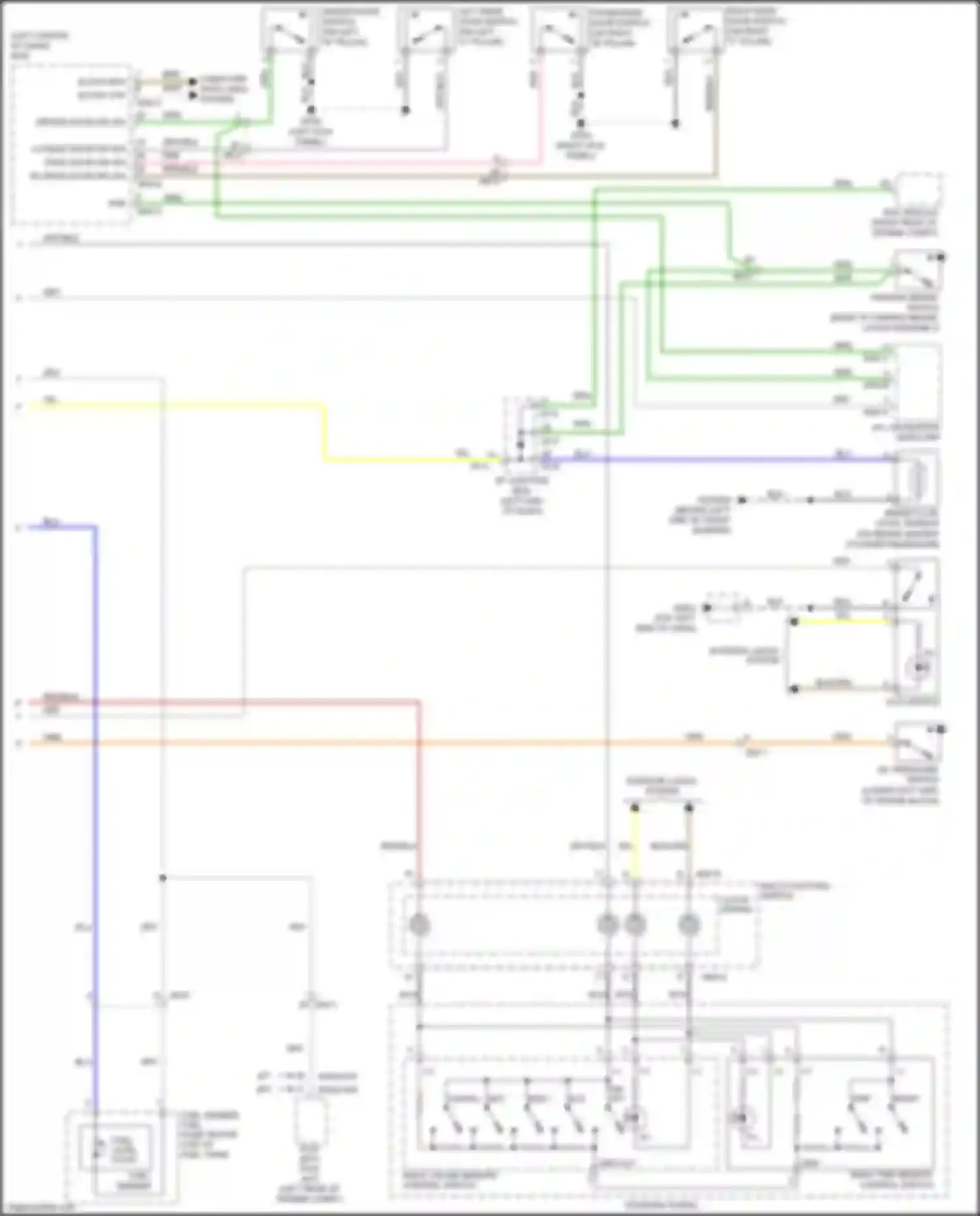 Wiring diagram pass door sw sig for Kia Rio III facelift (2015-2017) (2 of 3)