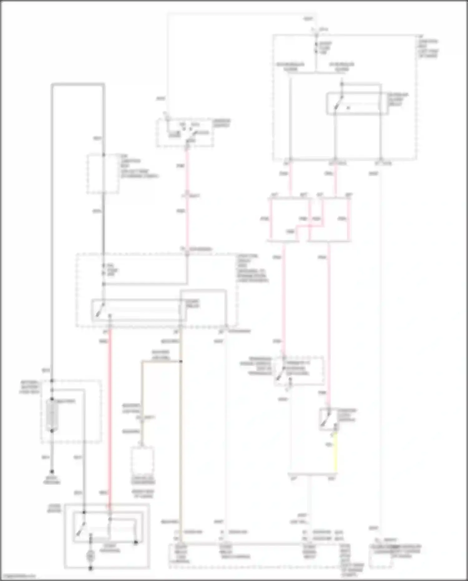 Wiring diagram pcb fuse, relay box for Kia Rio III facelift (2015-2017) (22 of 27)