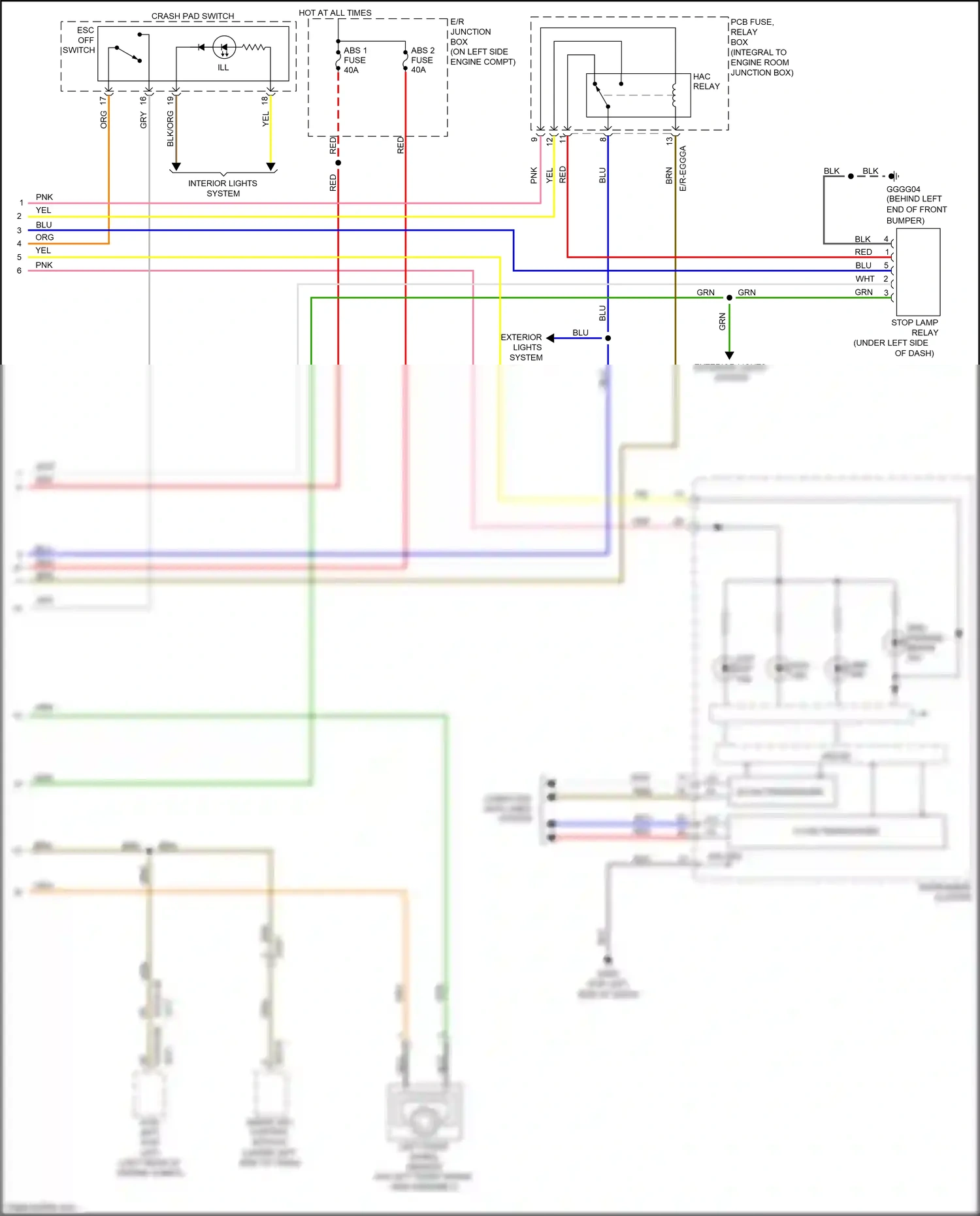 Wiring diagram pnk for Kia Rio III facelift (2015-2017) (2 of 87)