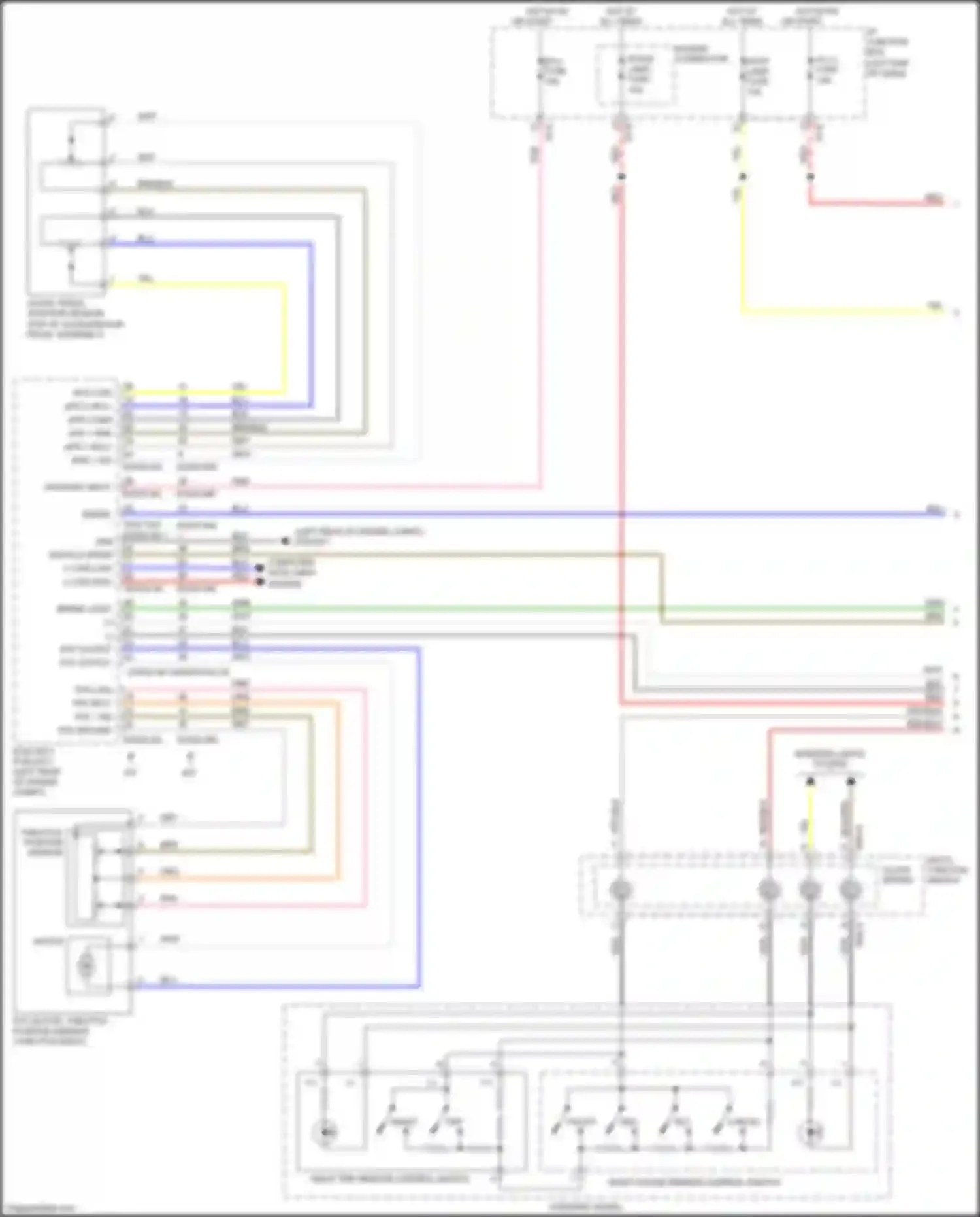 Wiring diagram power connector for Kia Rio III facelift (2015-2017) (2 of 31)