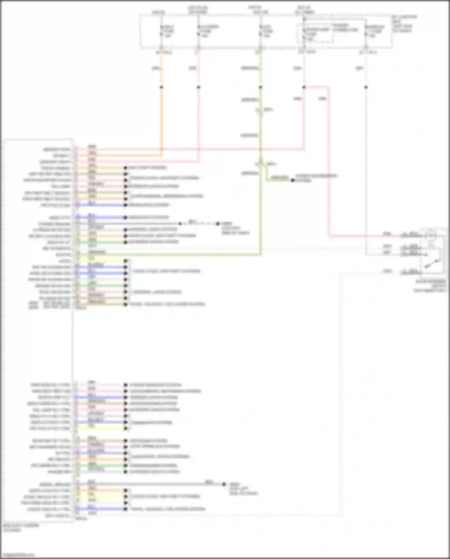 Wiring diagram rear def rly ctrl for Kia Rio III facelift (2015-2017) (1 of 1)