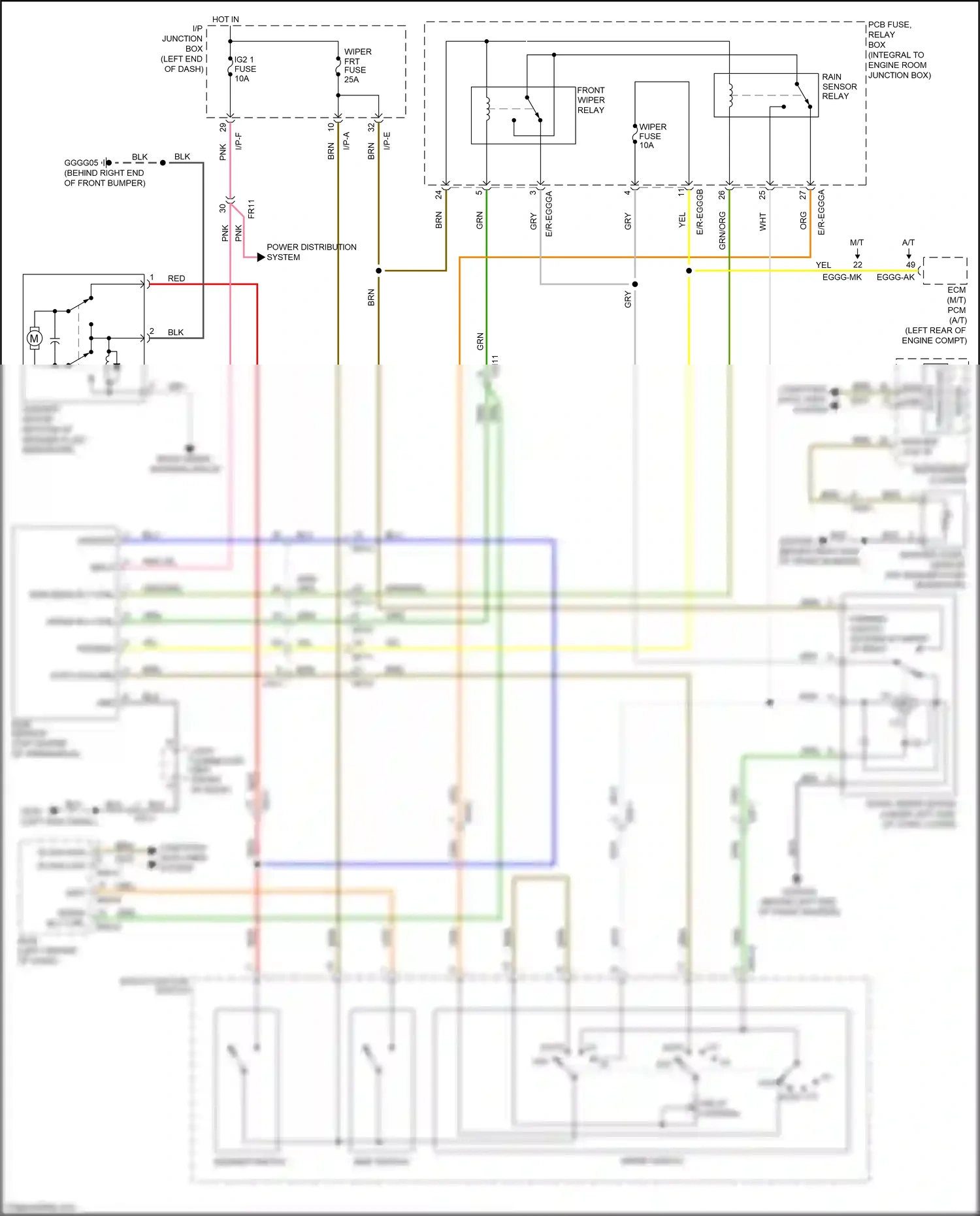 Wiring diagram red for Kia Rio III facelift (2015-2017) (11 of 92)