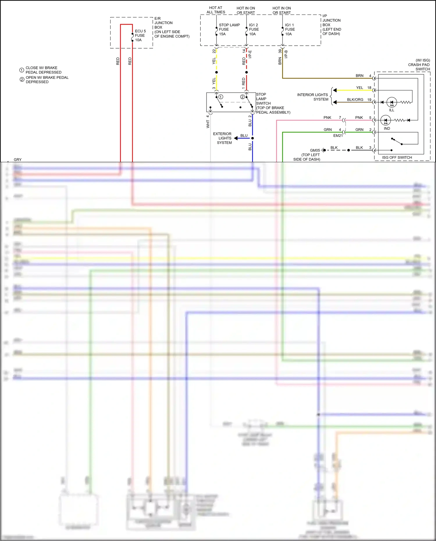 Wiring diagram red for Kia Rio III facelift (2015-2017) (80 of 92)