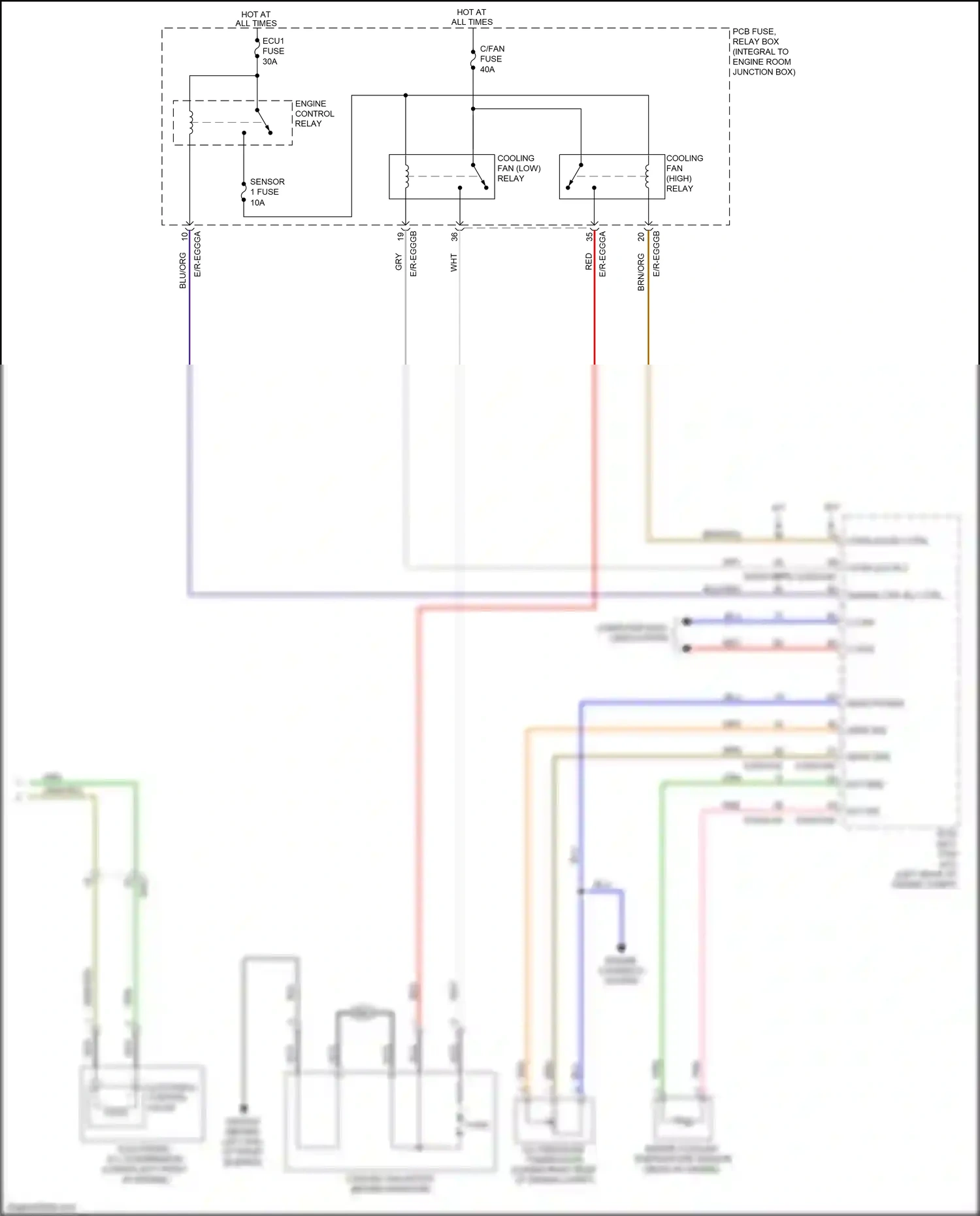 Wiring diagram red for Kia Rio III facelift (2015-2017) (8 of 92)