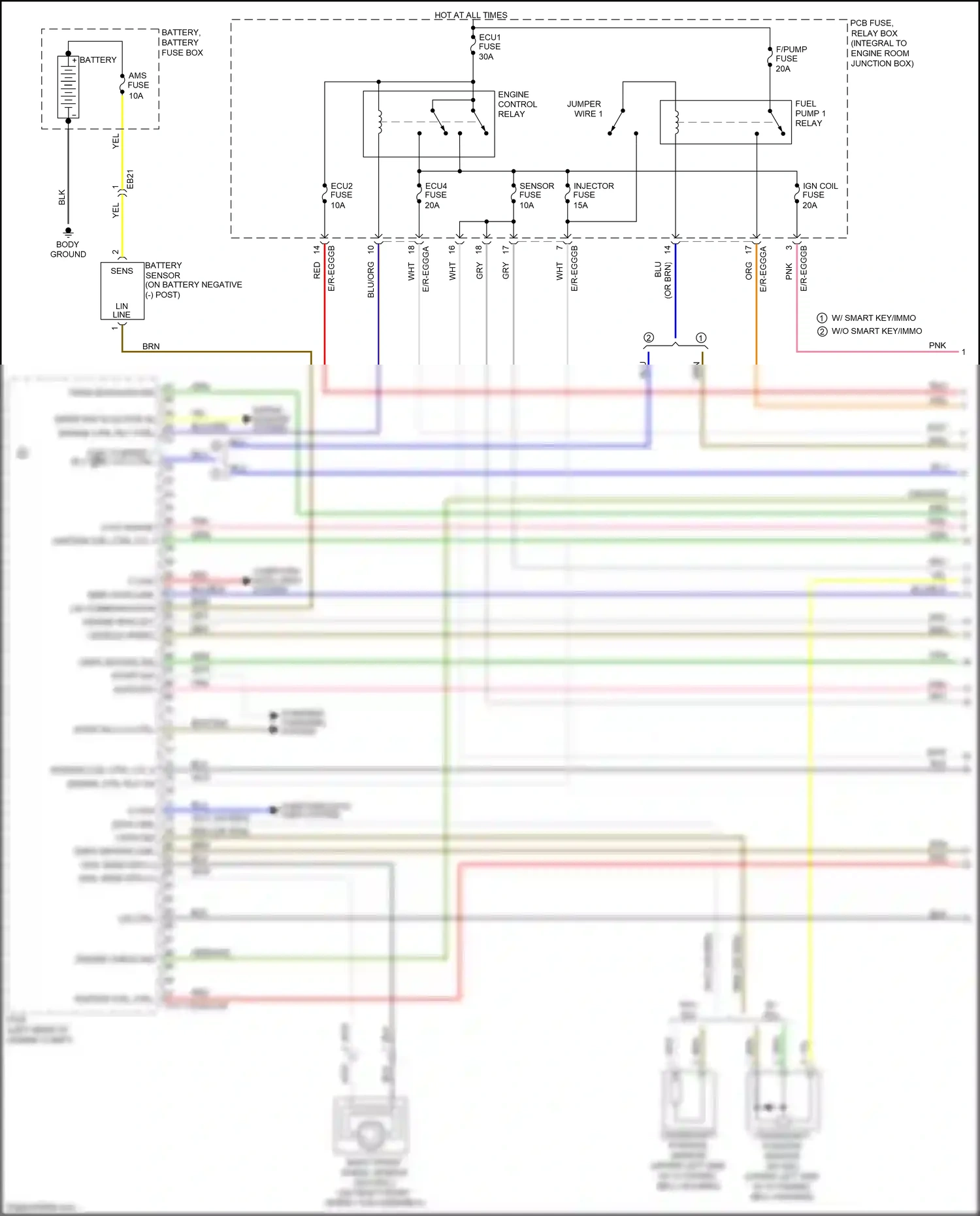 Wiring diagram red for Kia Rio III facelift (2015-2017) (91 of 92)