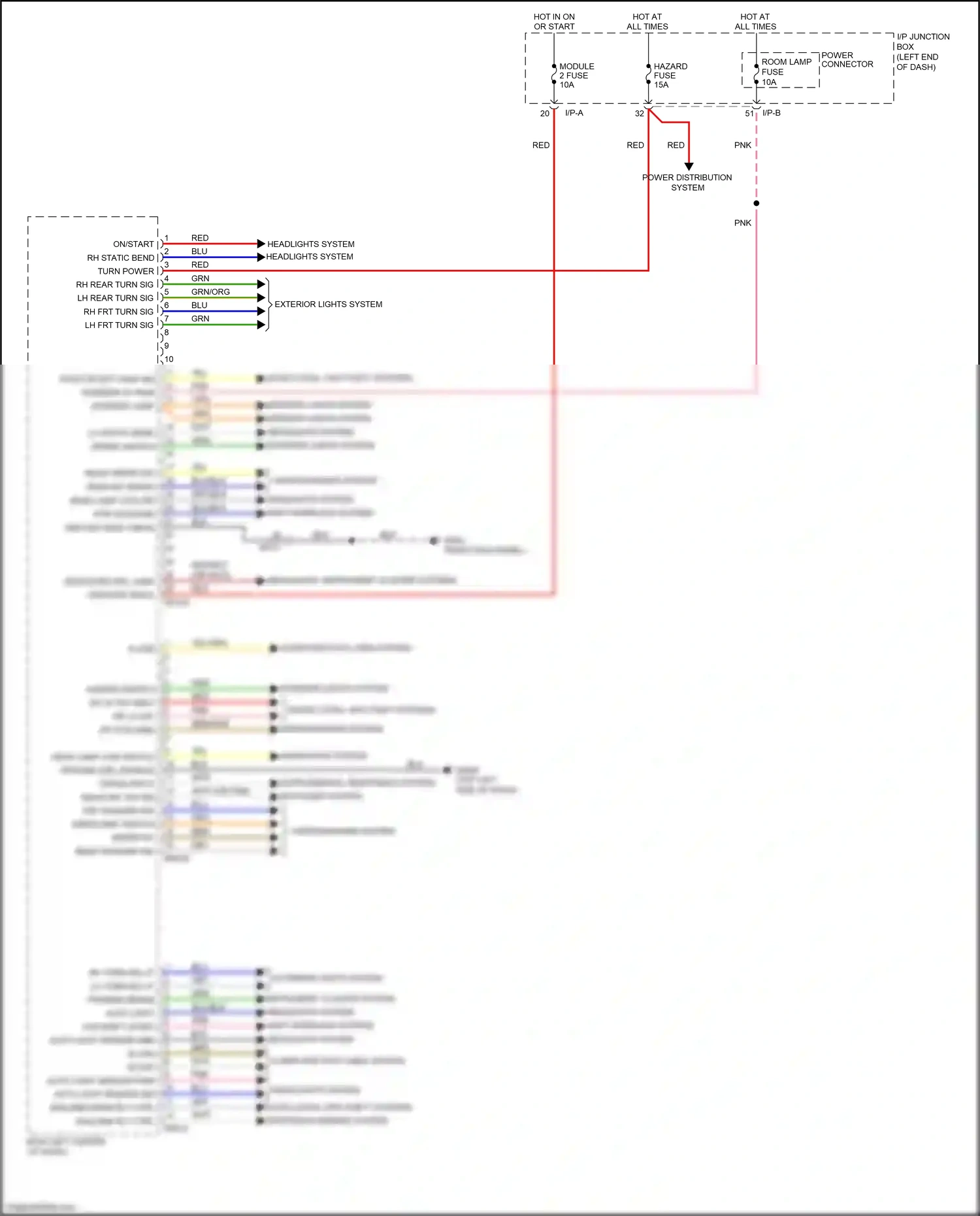 Wiring diagram red/blk for Kia Rio III facelift (2015-2017) (2 of 12)