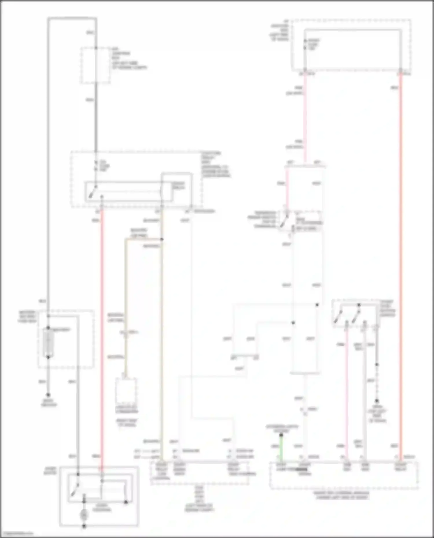 Wiring diagram relay low control for Kia Rio III facelift (2015-2017) (2 of 2)