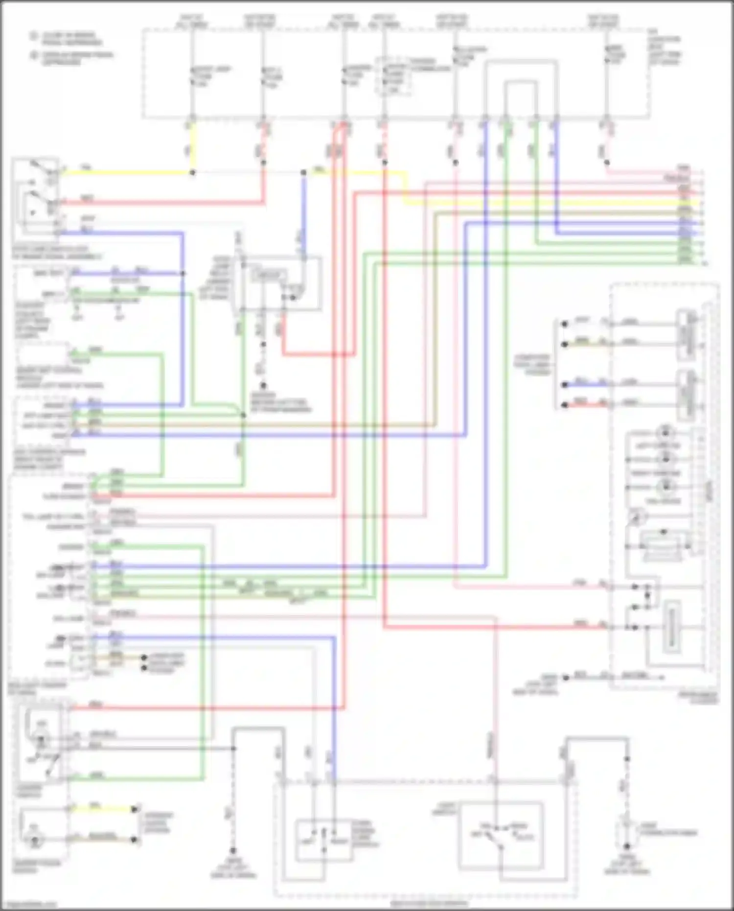 Wiring diagram rh front turn sig lamp lh for Kia Rio III facelift (2015-2017) (2 of 2)