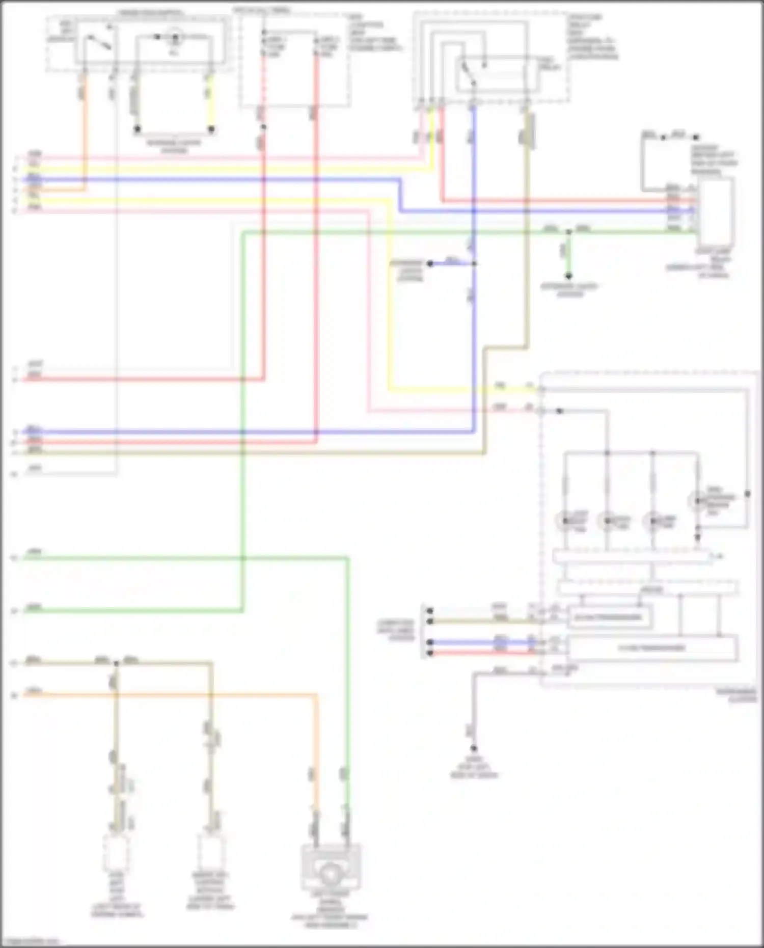 Wiring diagram smart key control module for Kia Rio III facelift (2015-2017) (1 of 18)