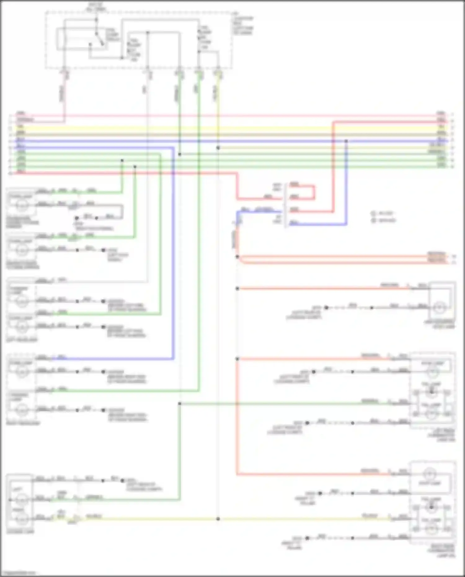 Wiring diagram turn lamp for Kia Rio III facelift (2015-2017) (1 of 6)