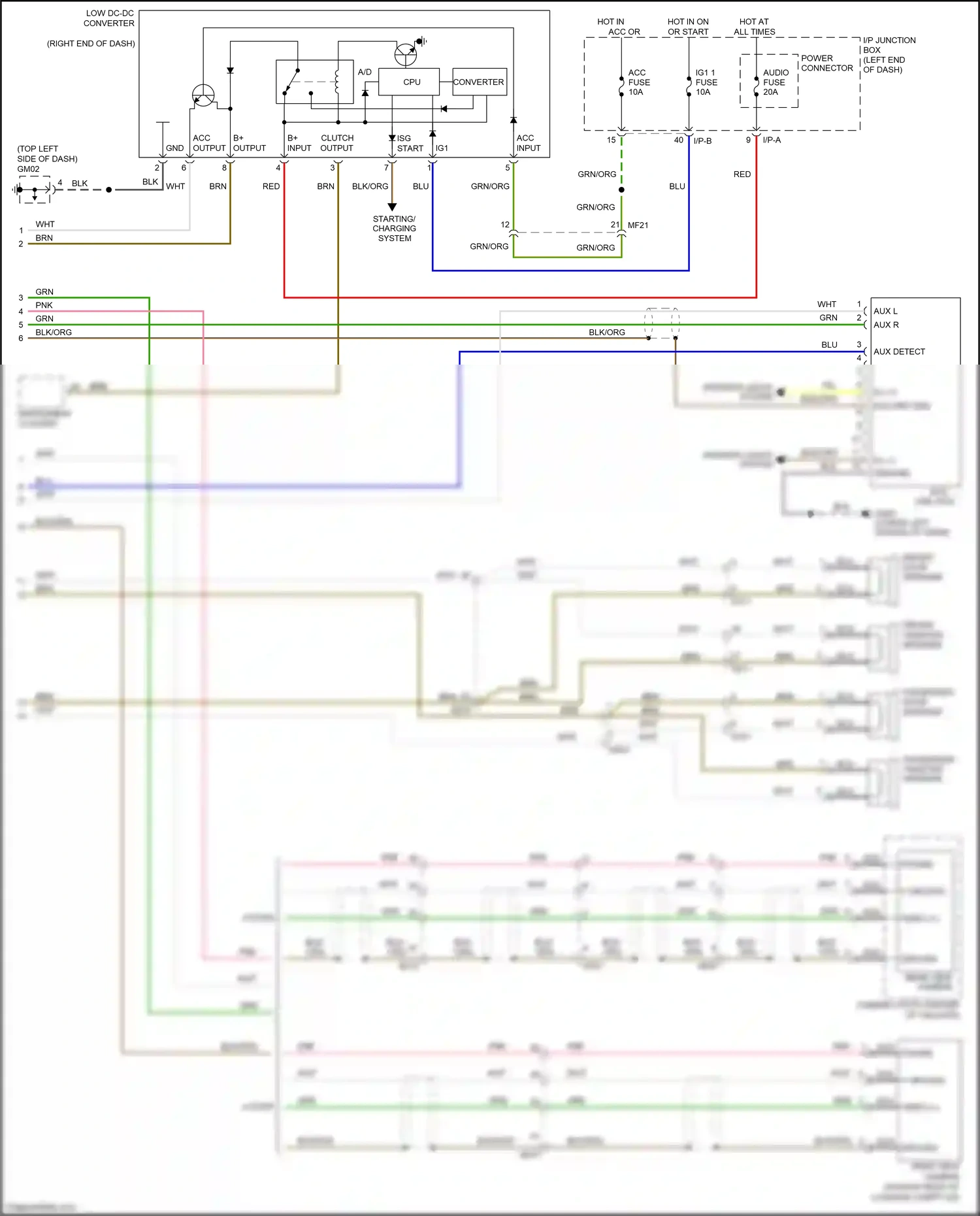 Wiring diagram v ground for Kia Rio III facelift (2015-2017) (1 of 3)
