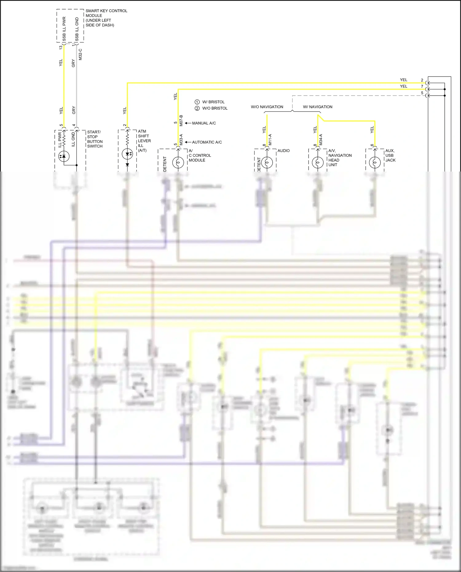 Wiring diagram yel for Kia Rio III facelift (2015-2017) (46 of 77)