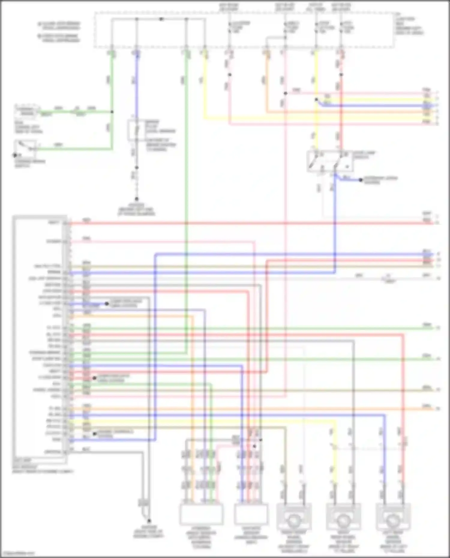 Rio Kia III (2011-2015): Anti-lock brakes circuit (1 of 2)