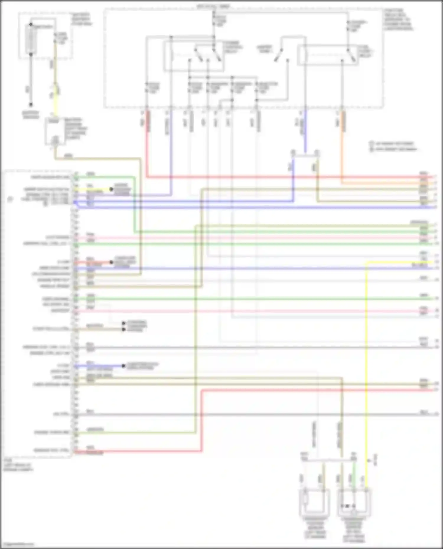 Rio Kia III (2011-2015): Wiring diagram engine performance 1.6l, mfi control circuit, a/t (1 of 7)