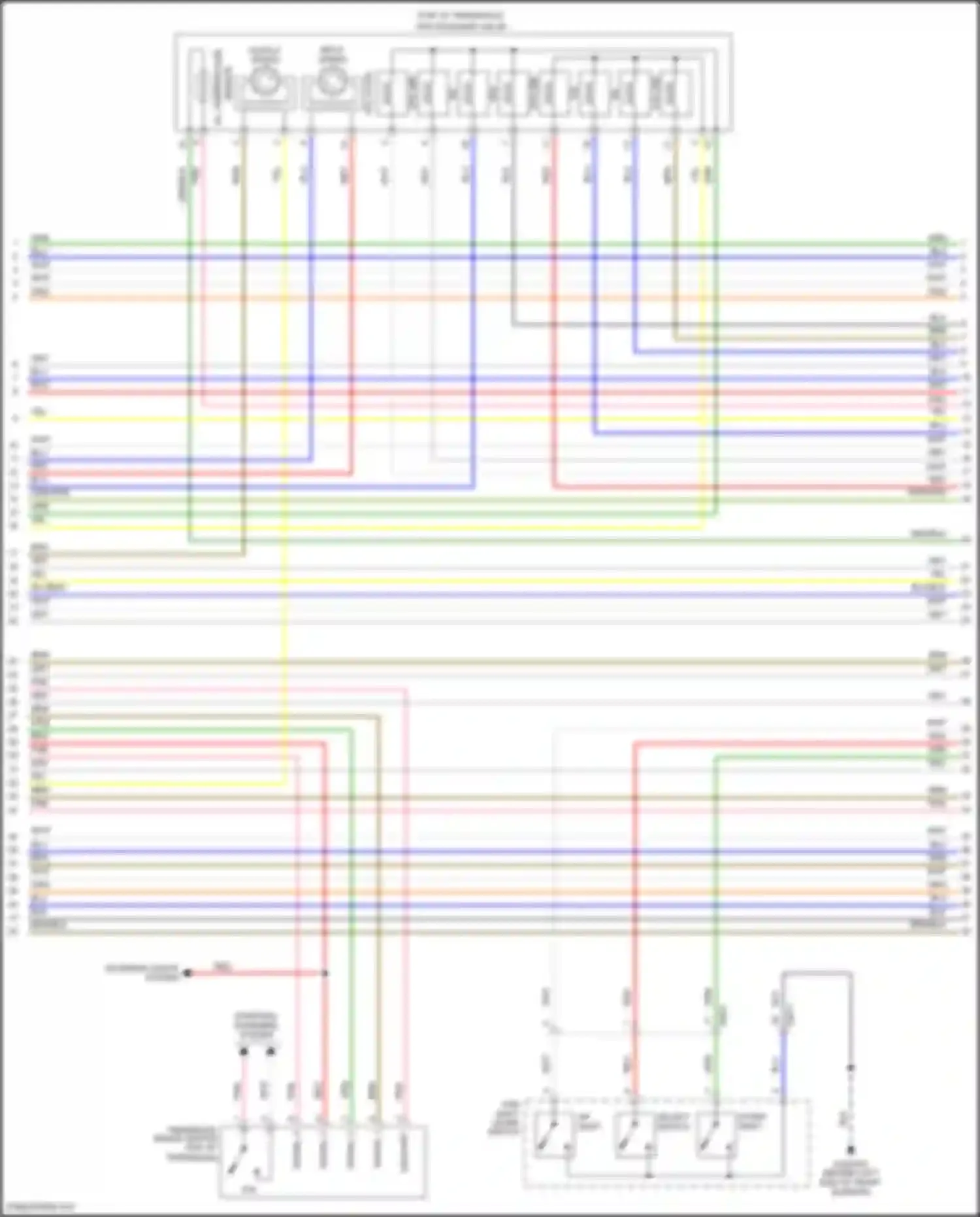 Rio Kia III (2011-2015): Wiring diagram engine performance 1.6l, mfi control circuit, a/t (4 of 7)