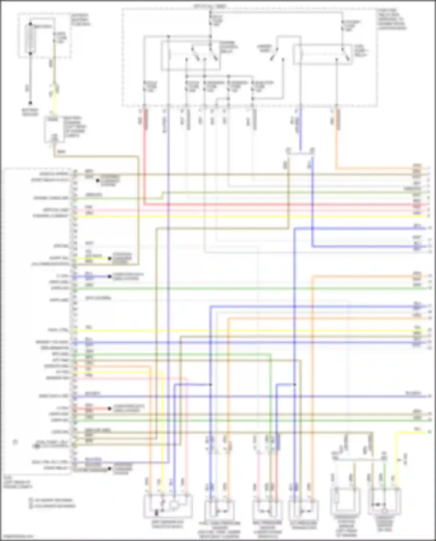 Rio Kia III (2011-2015): Wiring diagram engine performance 1.6l, mfi control circuit, m/t (1 of 5)