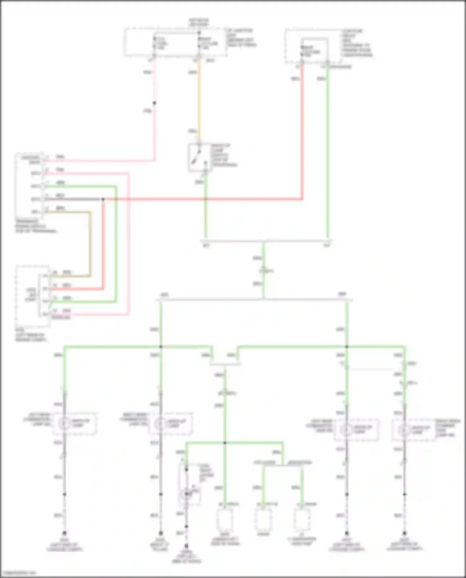 Rio Kia III (2011-2015): Back-up lamps circuit