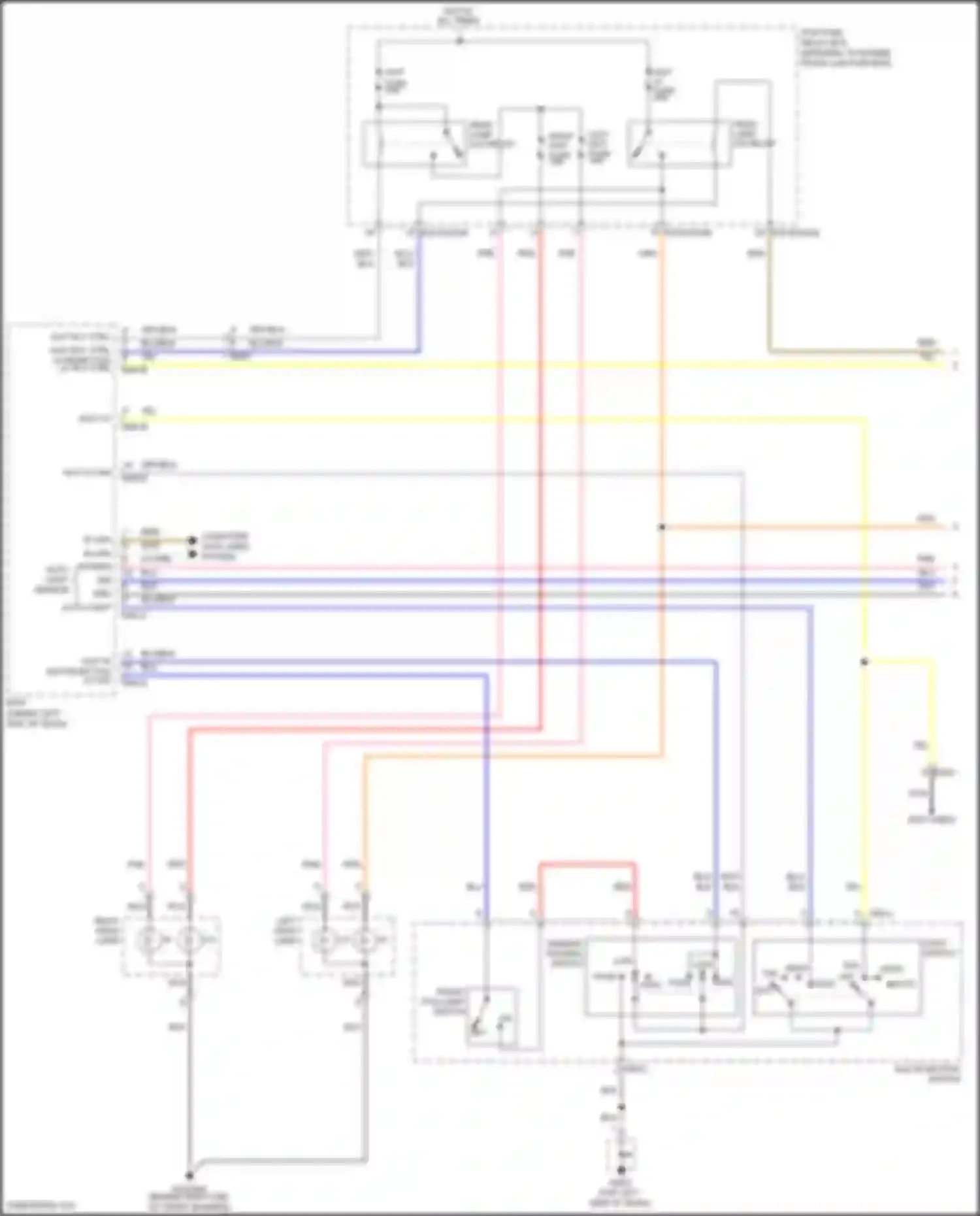 Rio Kia III (2011-2015): Headlights circuit, w/o drl (1 of 2)