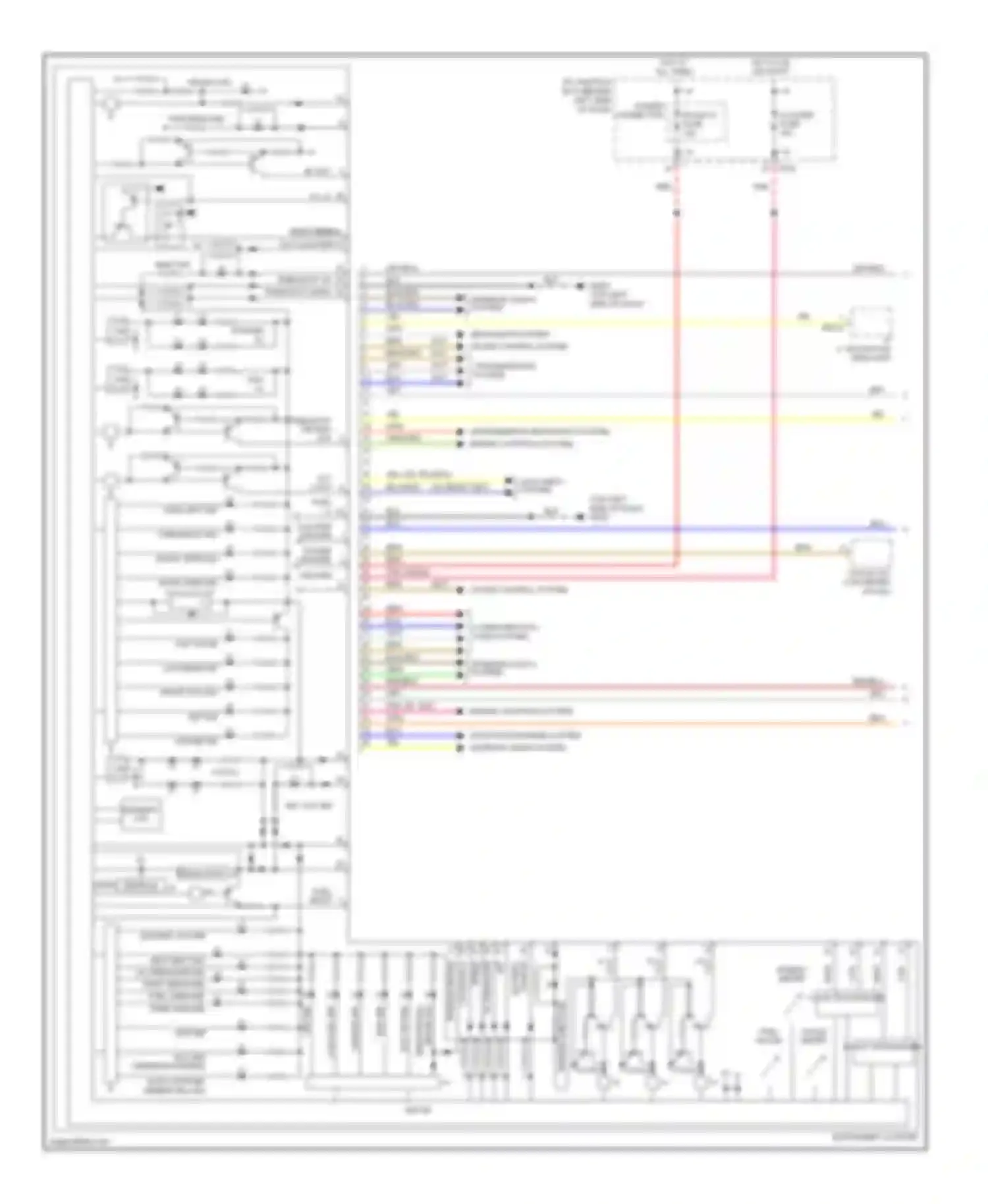 Rio Kia III (2011-2015): Instrument cluster circuit, without super vision (1 of 2)