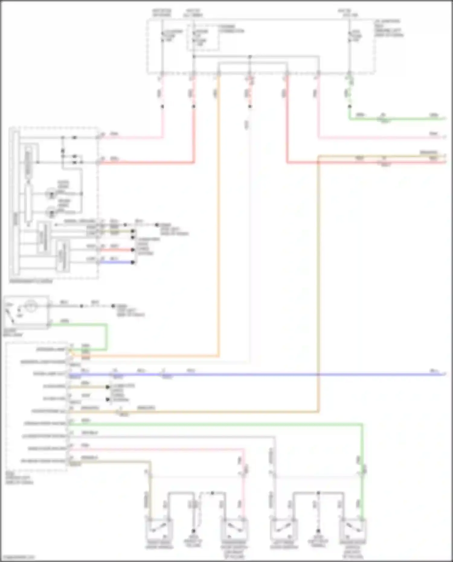 Rio Kia III (2011-2015): Courtesy lamp circuit (1 of 2)