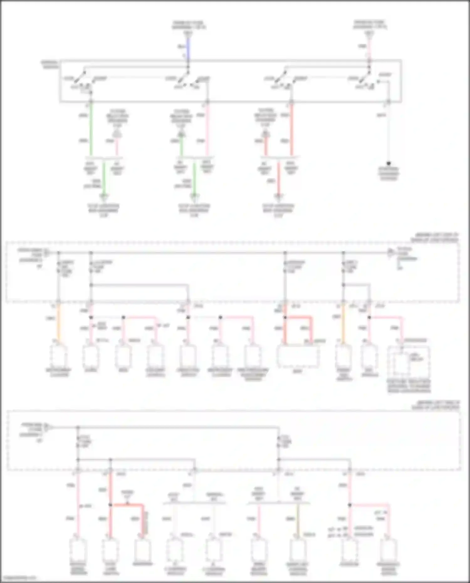 Rio Kia III (2011-2015): Power distribution circuit (4 of 5)