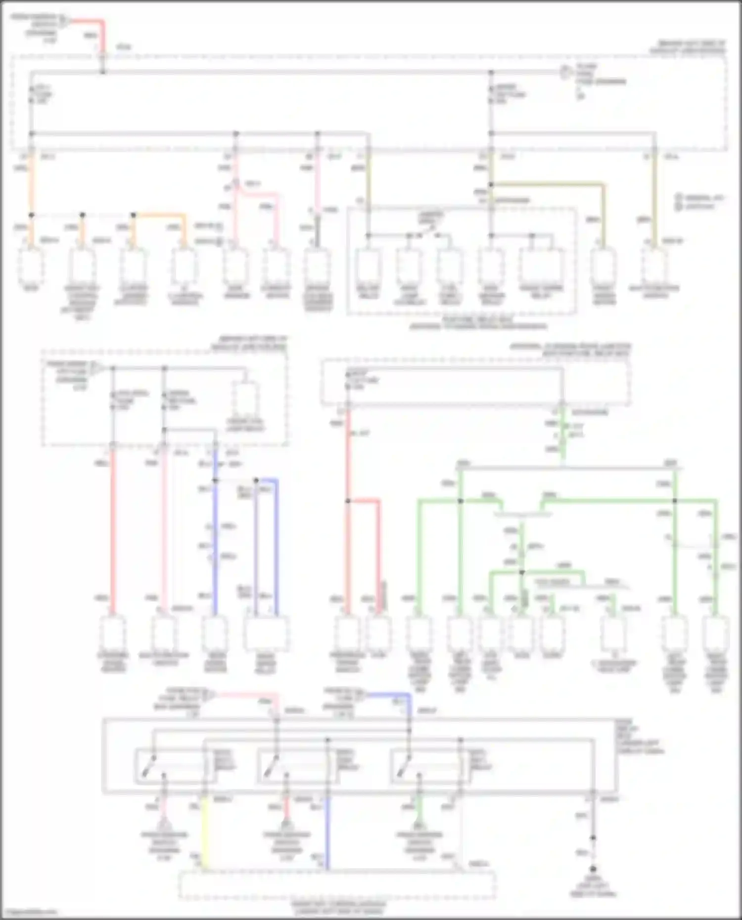Rio Kia III (2011-2015): Power distribution circuit (5 of 5)
