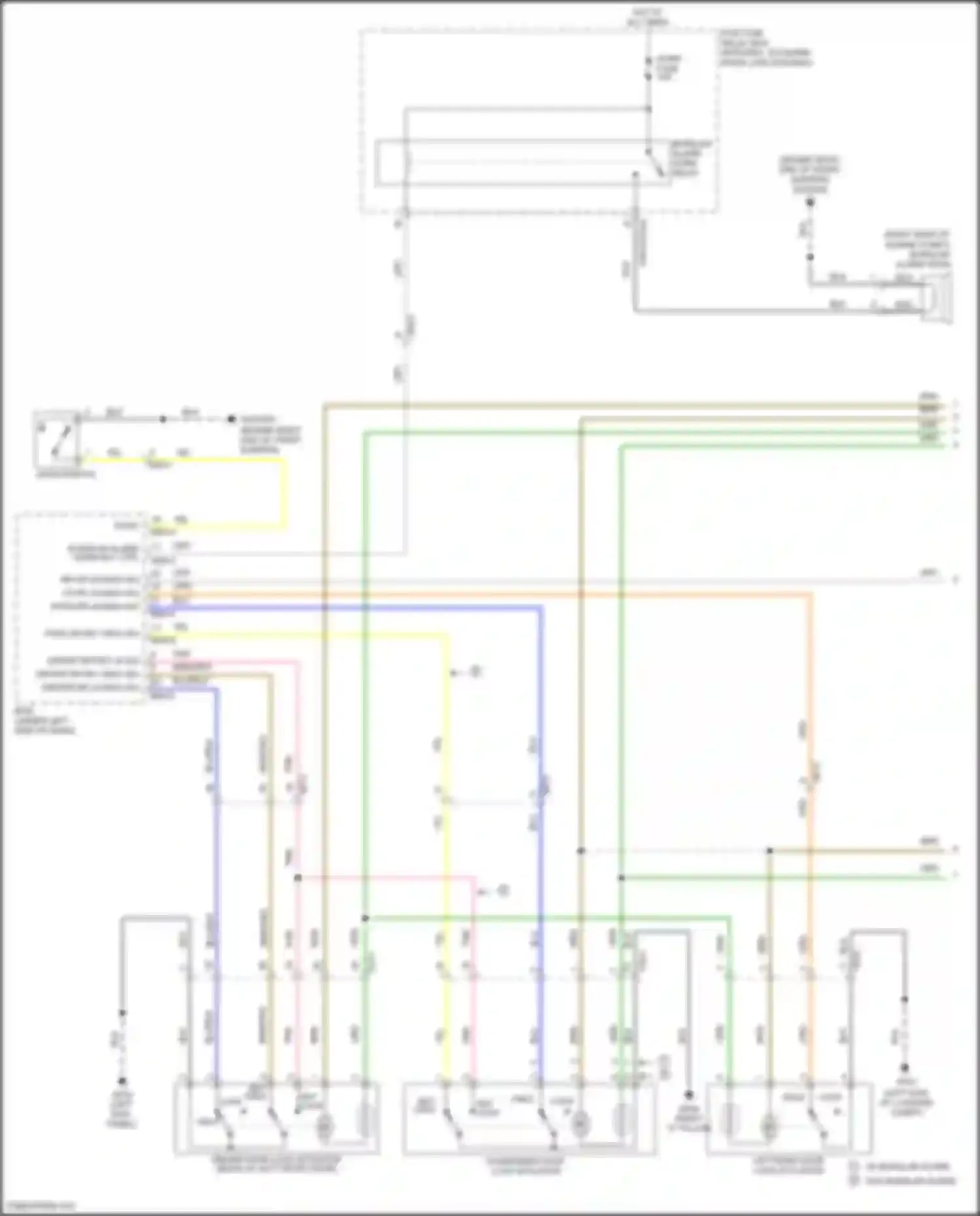 Rio Kia III (2011-2015): Power door locks circuit (1 of 2)