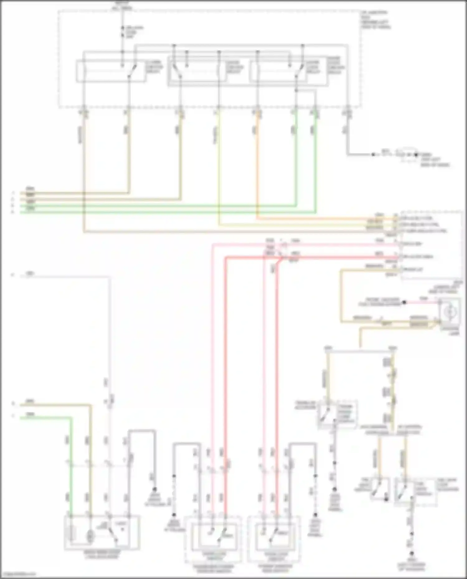 Rio Kia III (2011-2015): Power door locks circuit (2 of 2)