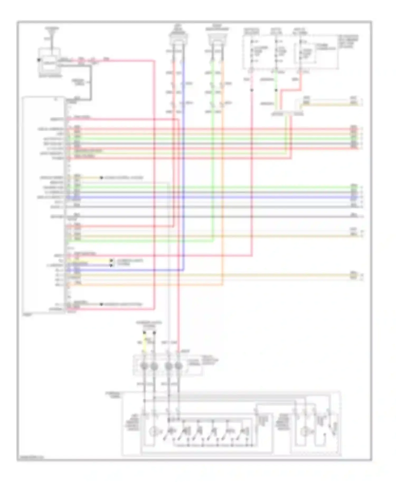 Rio Kia III (2011-2015): Platform audio circuit, without navigation (1 of 2)