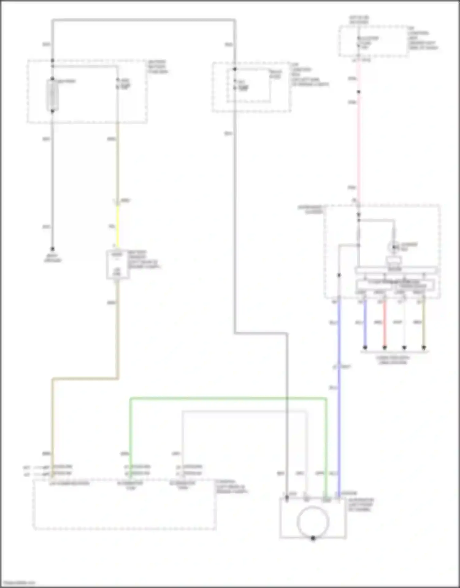 Rio Kia III (2011-2015): Charging circuit